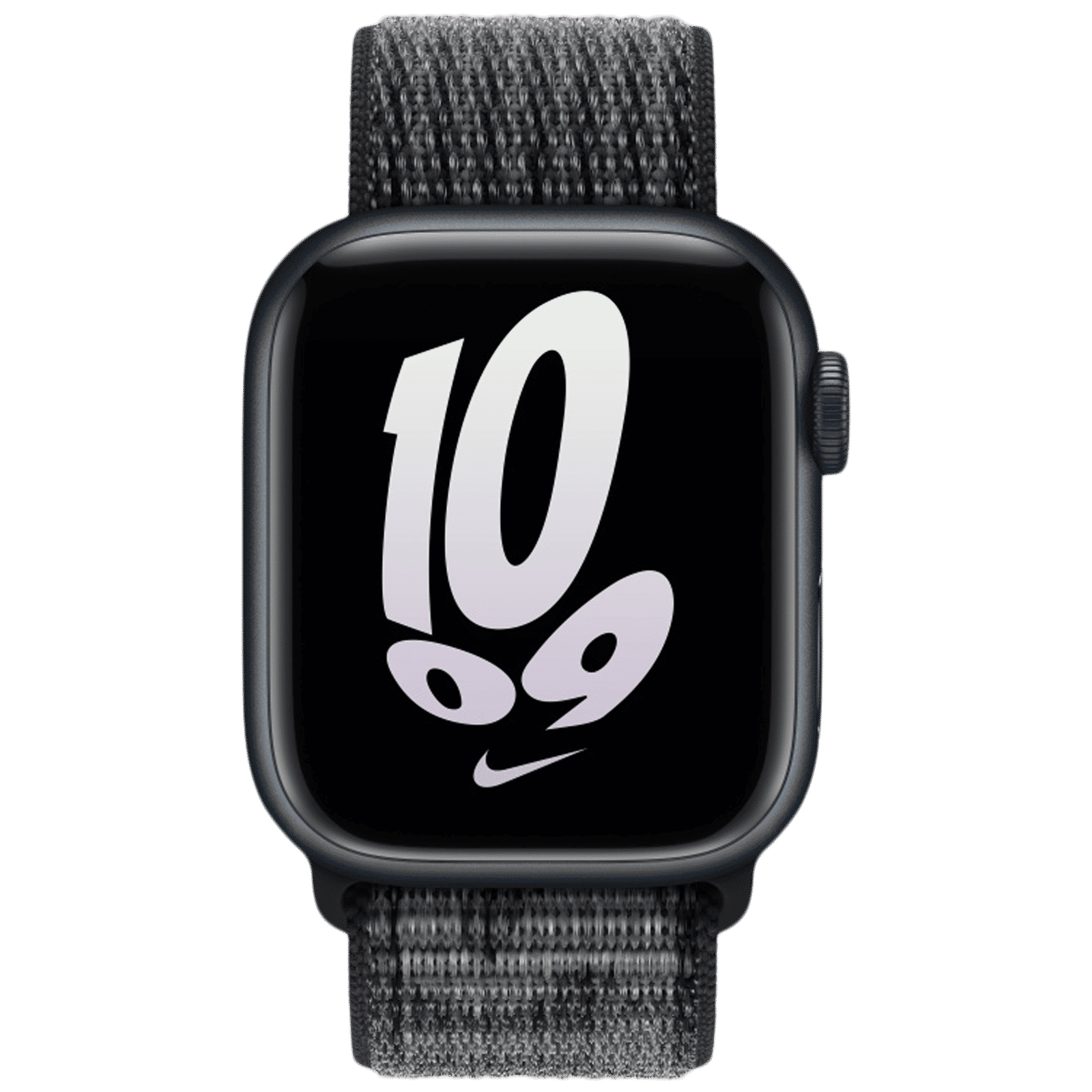 Apple Nike Woven Nylon Sport Loop for Apple (42mm / 44mm / 45mm / 49mm) (Breathable & Lightweight, Black/Summit White)_3