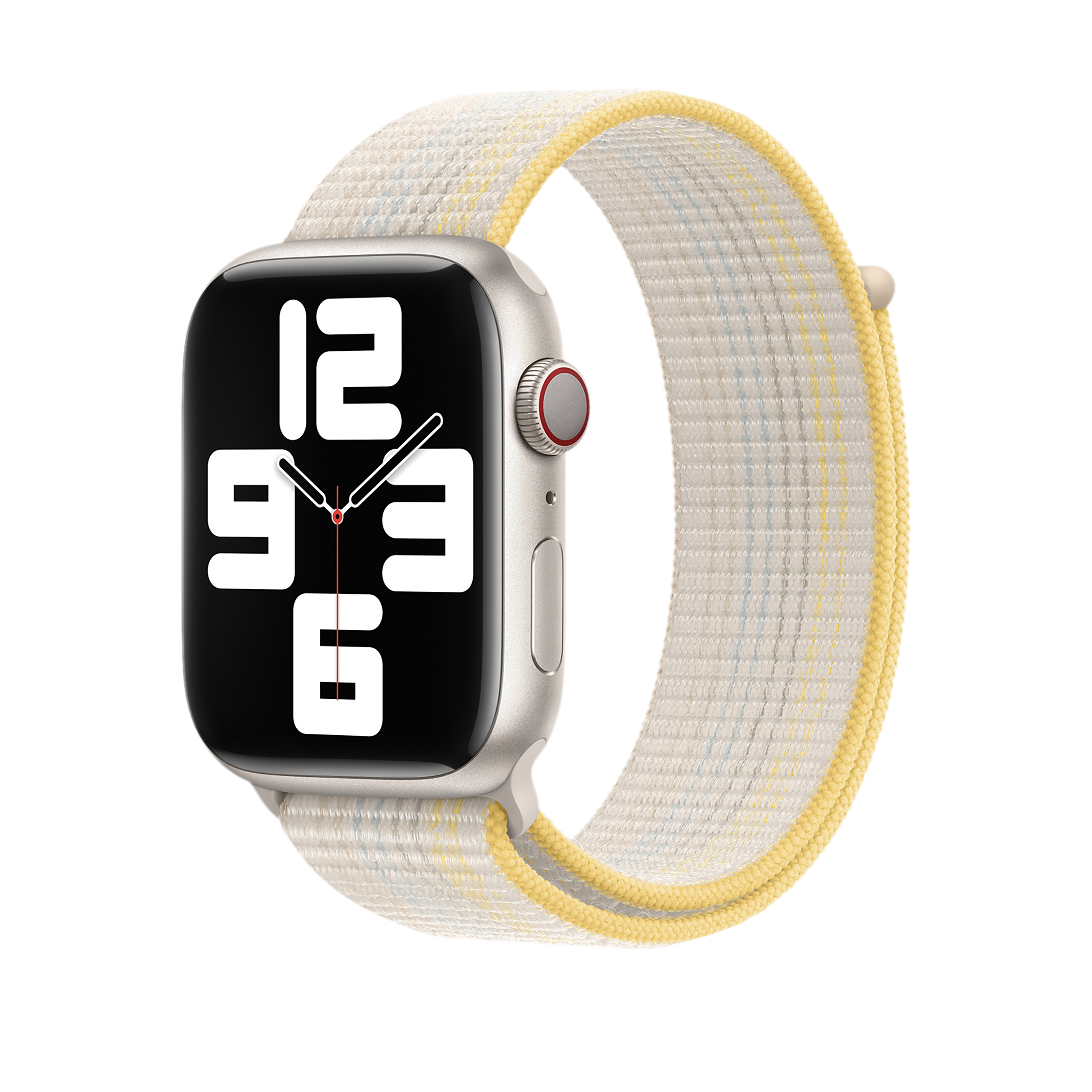 Apple Woven Nylon Sport Loop for Apple (42mm / 44mm / 45mm / 49mm) (Soft, Breathable & Lightweight, Starlight)_3