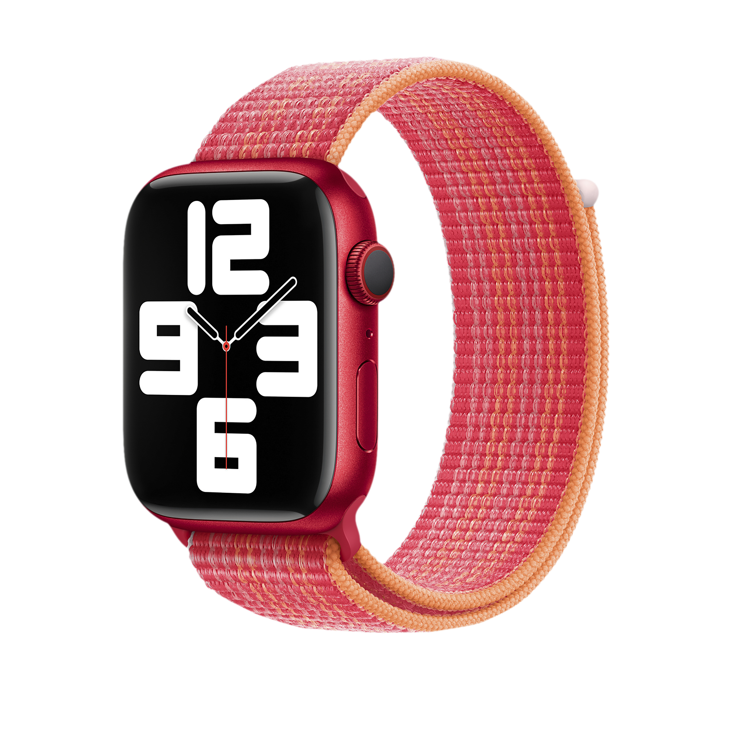 Apple Woven Nylon Sport Loop for Apple (42mm / 44mm / 45mm / 49mm) (Soft, Breathable & Lightweight, (Product)Red)_3