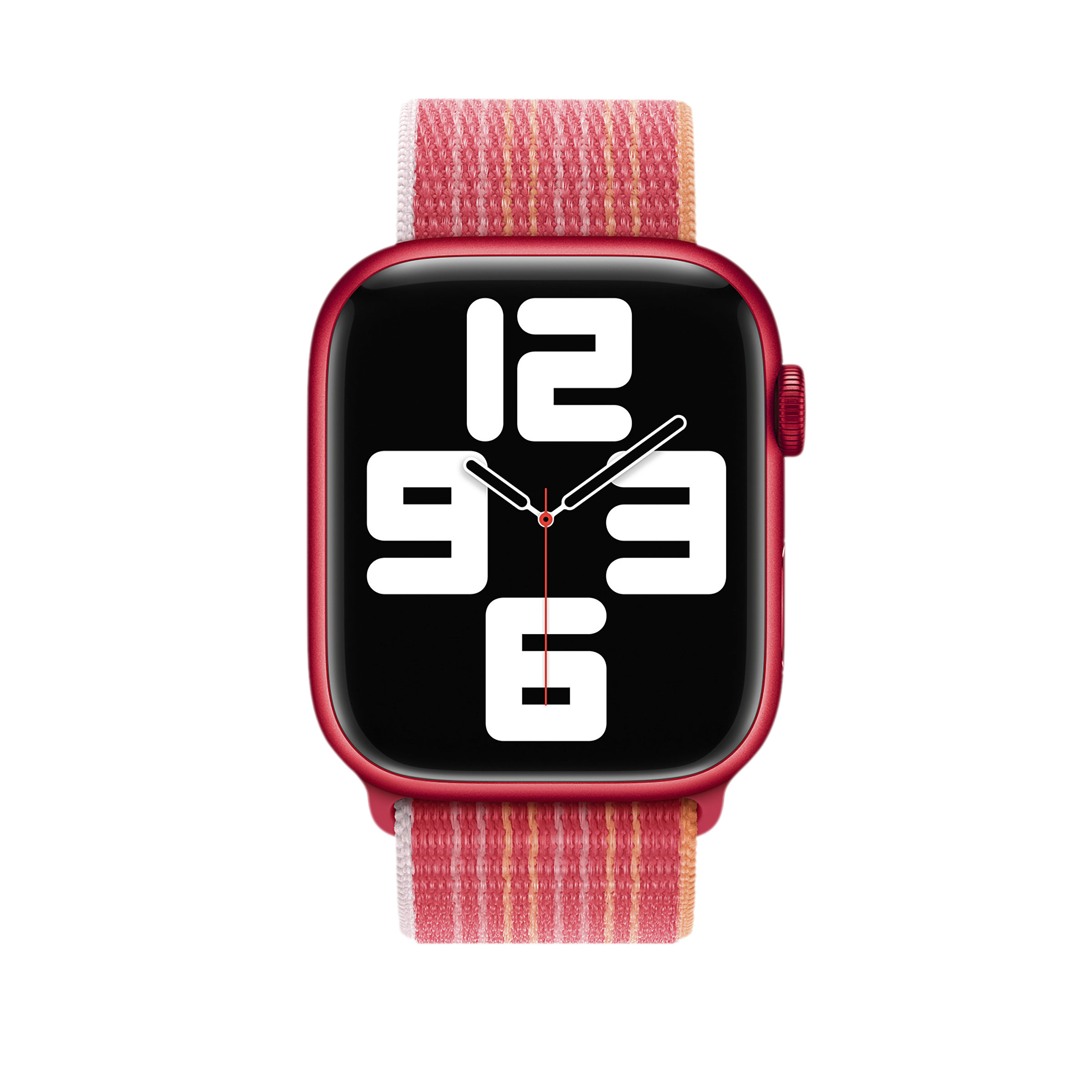 Apple Woven Nylon Sport Loop for Apple (42mm / 44mm / 45mm / 49mm) (Soft, Breathable & Lightweight, (Product)Red)_4