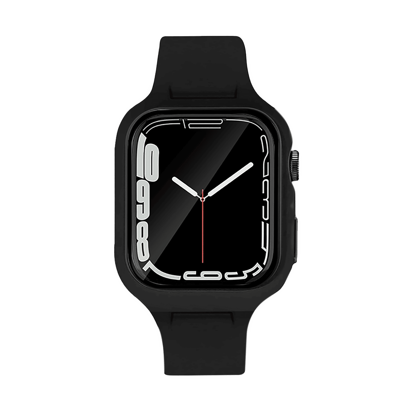 GRIPP Helio Silicone Strap for Apple Watch Series SE, 4, 5, 6, 7, 8 & 9 (44mm / 45mm) (Ventilation Holes Design, Black)_5