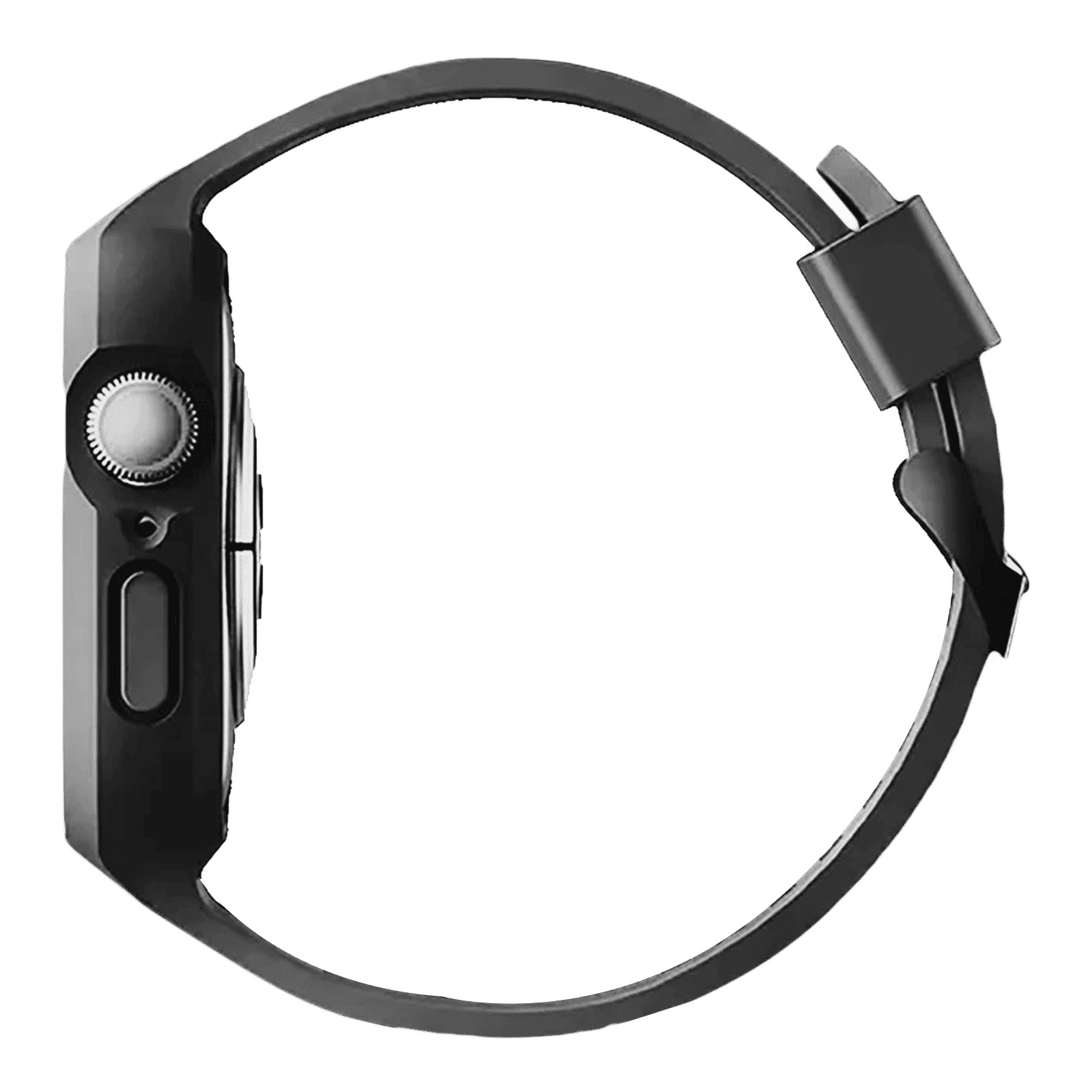 GRIPP Helio Silicone Strap for Apple Watch Series SE, 4, 5, 6, 7, 8 & 9 (44mm / 45mm) (Ventilation Holes Design, Black)_6