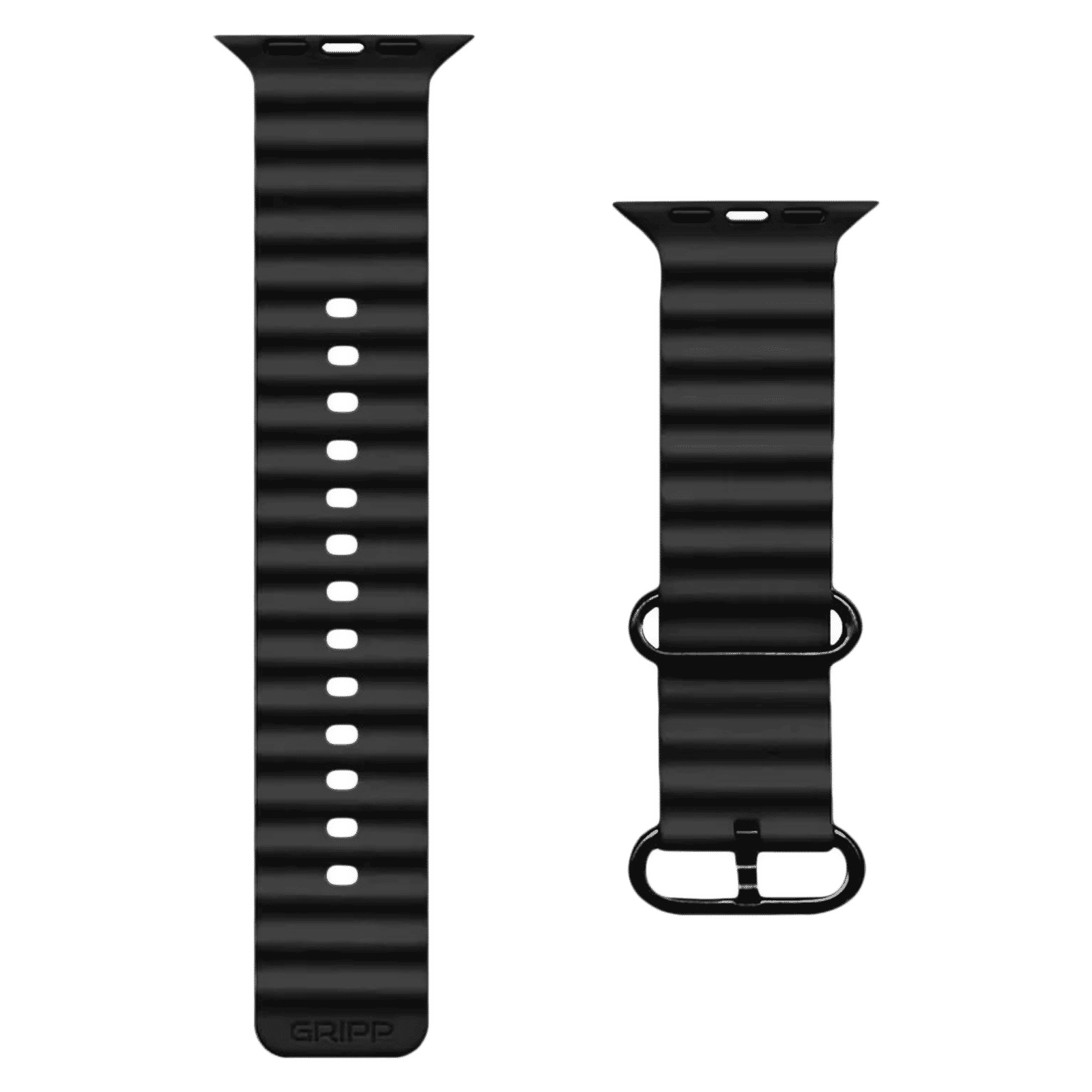 GRIPP Solo Silicon & Titanium Strap for Apple Watch Ultra 2, Ultra, Watch Series SE, 4, 5, 6, 7, 8, 9 & 10 (44mm / 45mm / 46mm / 49mm) (Water Resistant, Black) GRIPP Solo Silicon & Titanium Strap for Apple Watch Ultra 2, Ultra, Watch Series SE, 4, 5, 6, 7, 8, 9 & 10 (44mm / 45mm / 46mm / 49mm) (Water Resistant, Black)_1