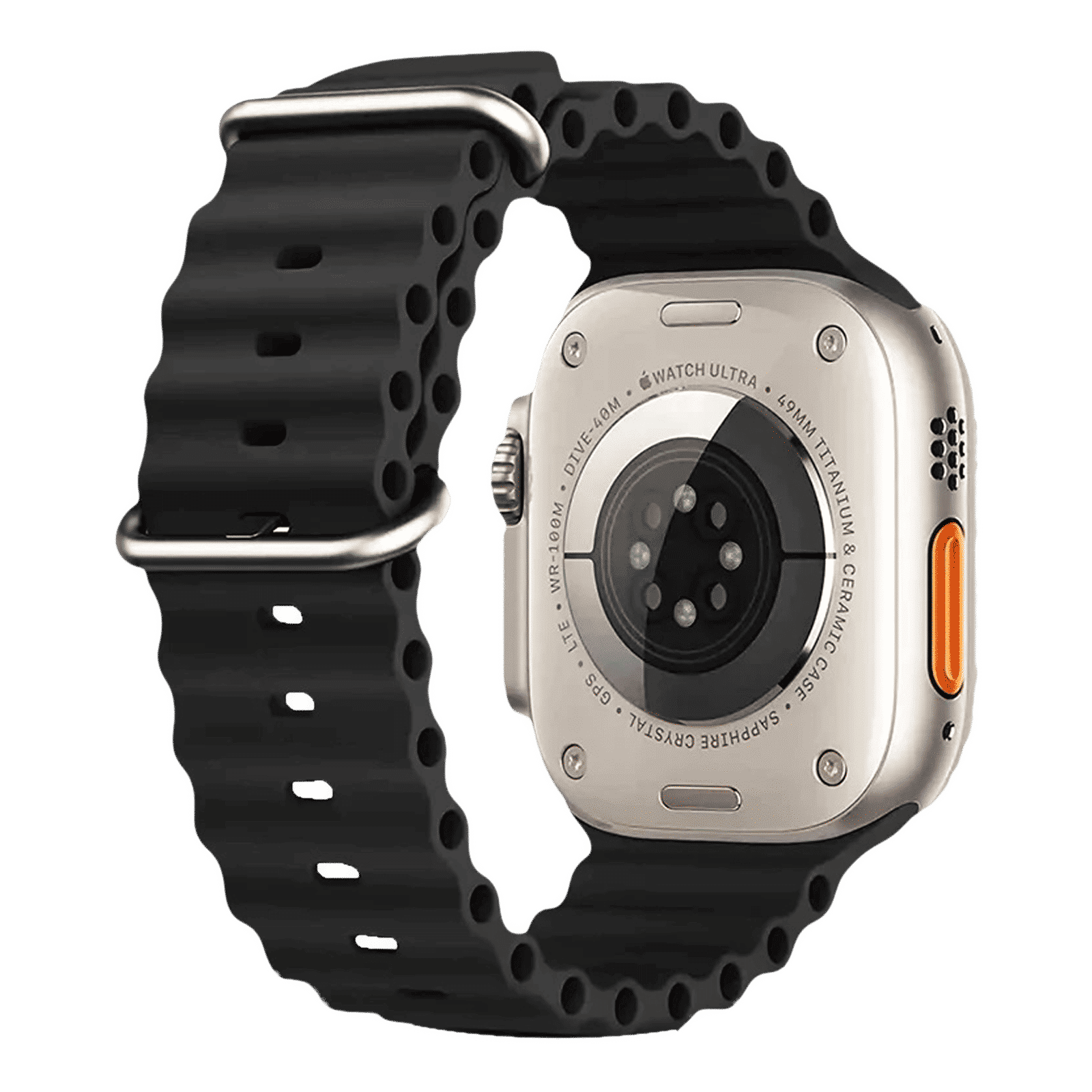 GRIPP Solo Silicon & Titanium Strap for Apple Watch Ultra 2, Ultra, Watch Series SE, 4, 5, 6, 7, 8, 9 & 10 (44mm / 45mm / 46mm / 49mm) (Water Resistant, Black) GRIPP Solo Silicon & Titanium Strap for Apple Watch Ultra 2, Ultra, Watch Series SE, 4, 5, 6, 7, 8, 9 & 10 (44mm / 45mm / 46mm / 49mm) (Water Resistant, Black)_5