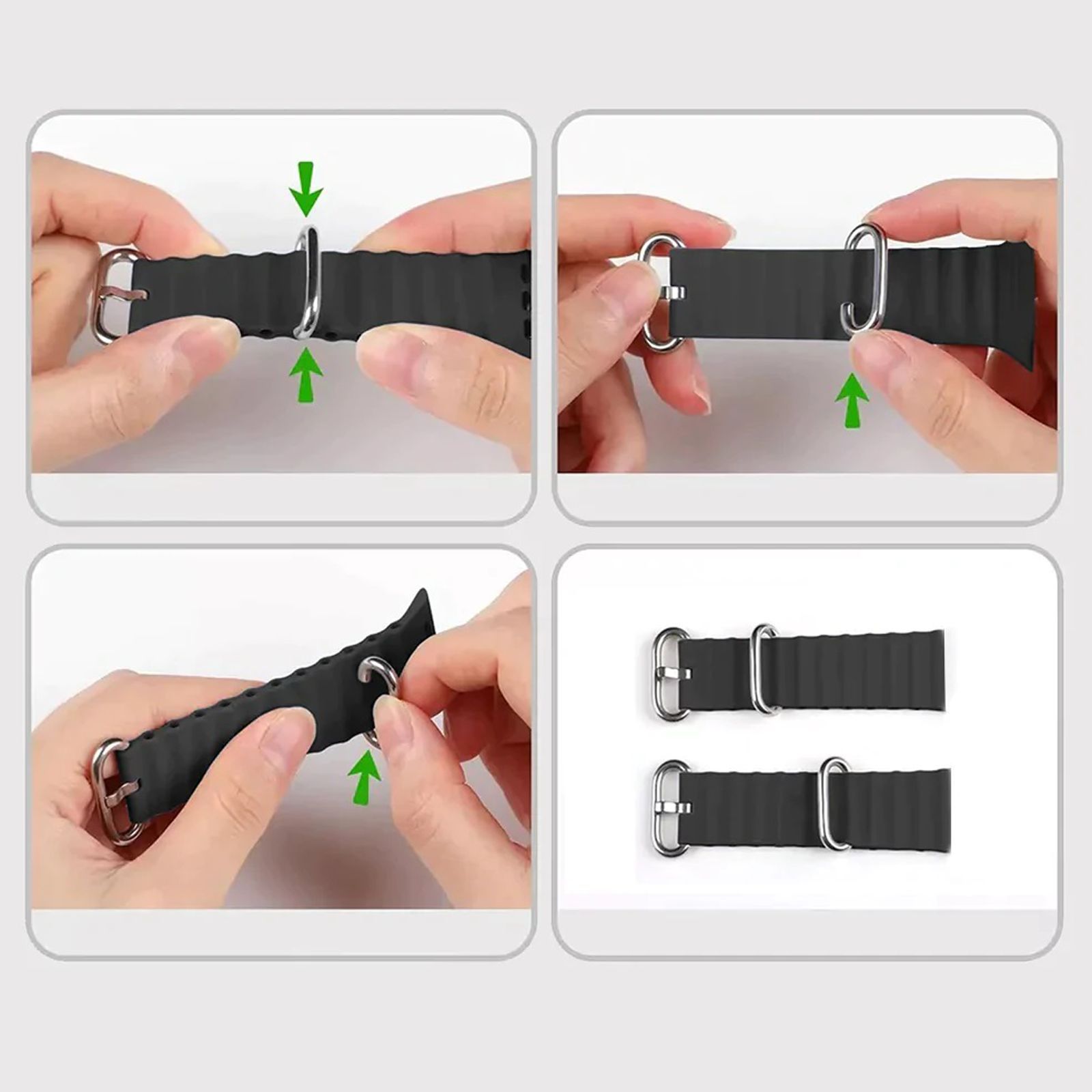 GRIPP Solo Silicon & Titanium Strap for Apple Watch Ultra 2, Ultra, Watch Series SE, 4, 5, 6, 7, 8, 9 & 10 (44mm / 45mm / 46mm / 49mm) (Water Resistant, Black) GRIPP Solo Silicon & Titanium Strap for Apple Watch Ultra 2, Ultra, Watch Series SE, 4, 5, 6, 7, 8, 9 & 10 (44mm / 45mm / 46mm / 49mm) (Water Resistant, Black)_7