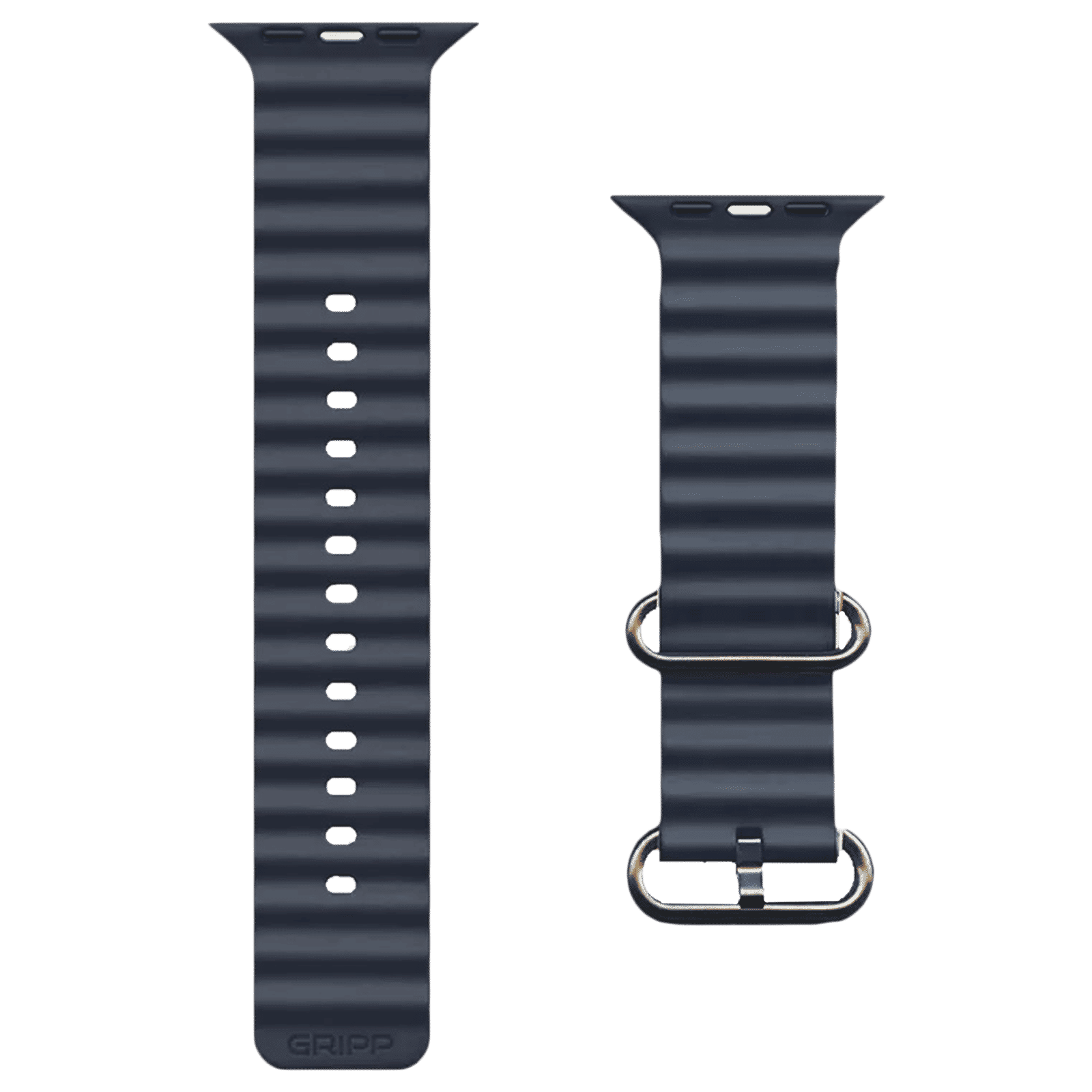 GRIPP Solo Silicon & Titanium Strap for Apple Watch Ultra 2, Ultra, Watch Series SE, 4, 5, 6, 7, 8, 9 & 10 (44mm / 45mm / 46mm / 49mm) (Water Resistant, Grey)_1