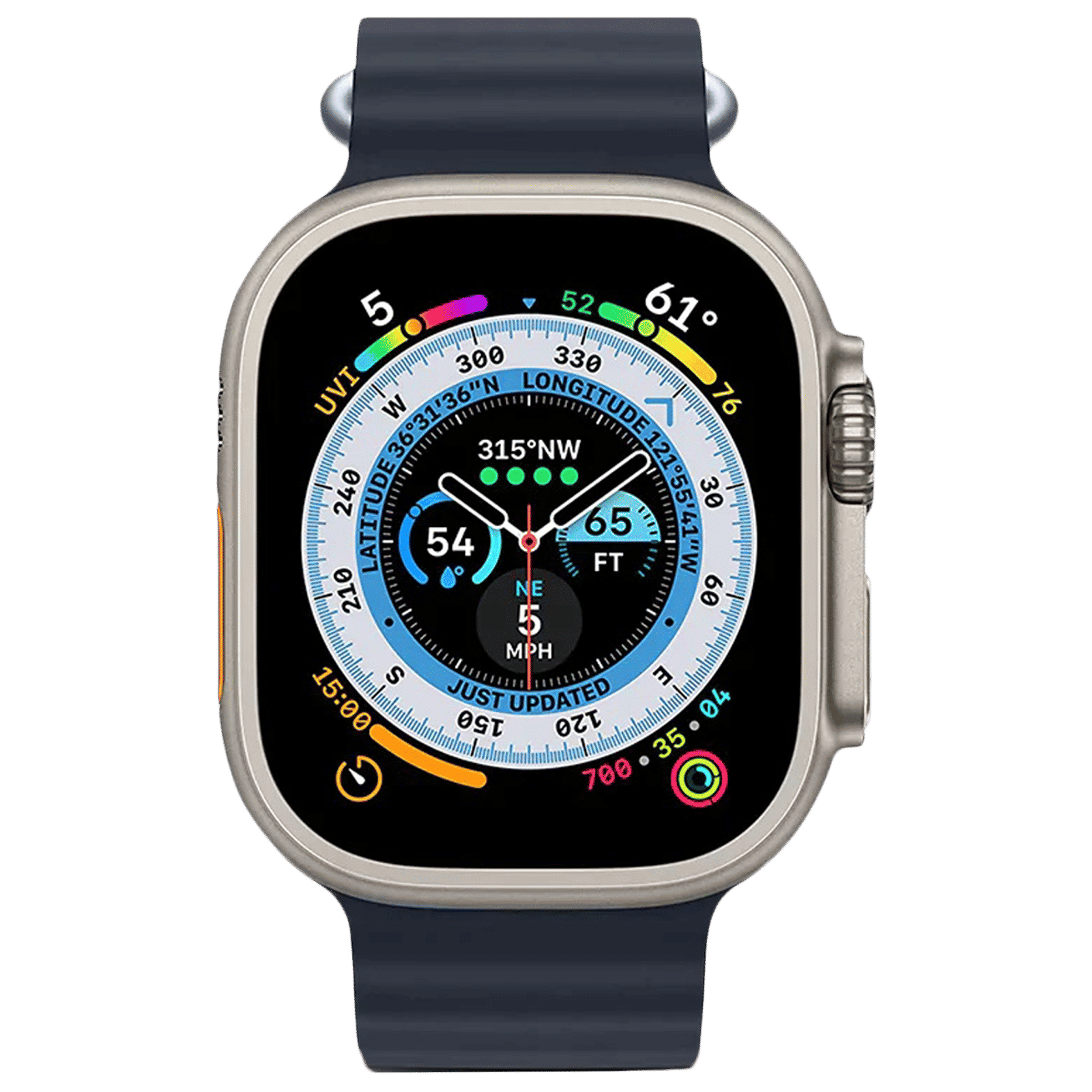 GRIPP Solo Silicon & Titanium Strap for Apple Watch Ultra 2, Ultra, Watch Series SE, 4, 5, 6, 7, 8, 9 & 10 (44mm / 45mm / 46mm / 49mm) (Water Resistant, Grey)_4