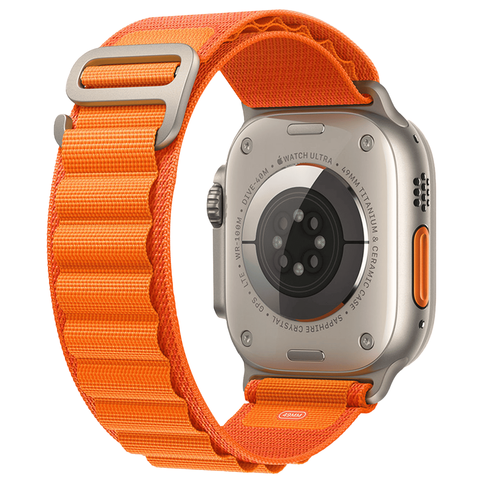 Gripp Glen Strap for Apple (45mm / 49mm) (Scratch Resistant, Orange)_5