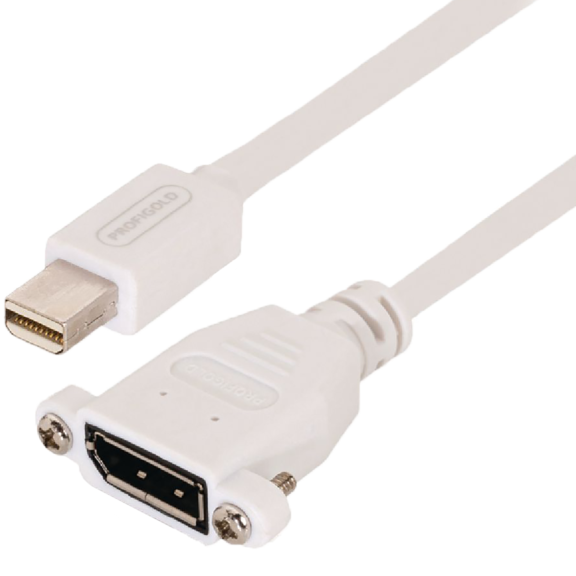 PROFIGOLD Mini DisplayPort to Display Port 0.65 Feet (0.15M) Cable (Oxygen Free Copper, White)_6