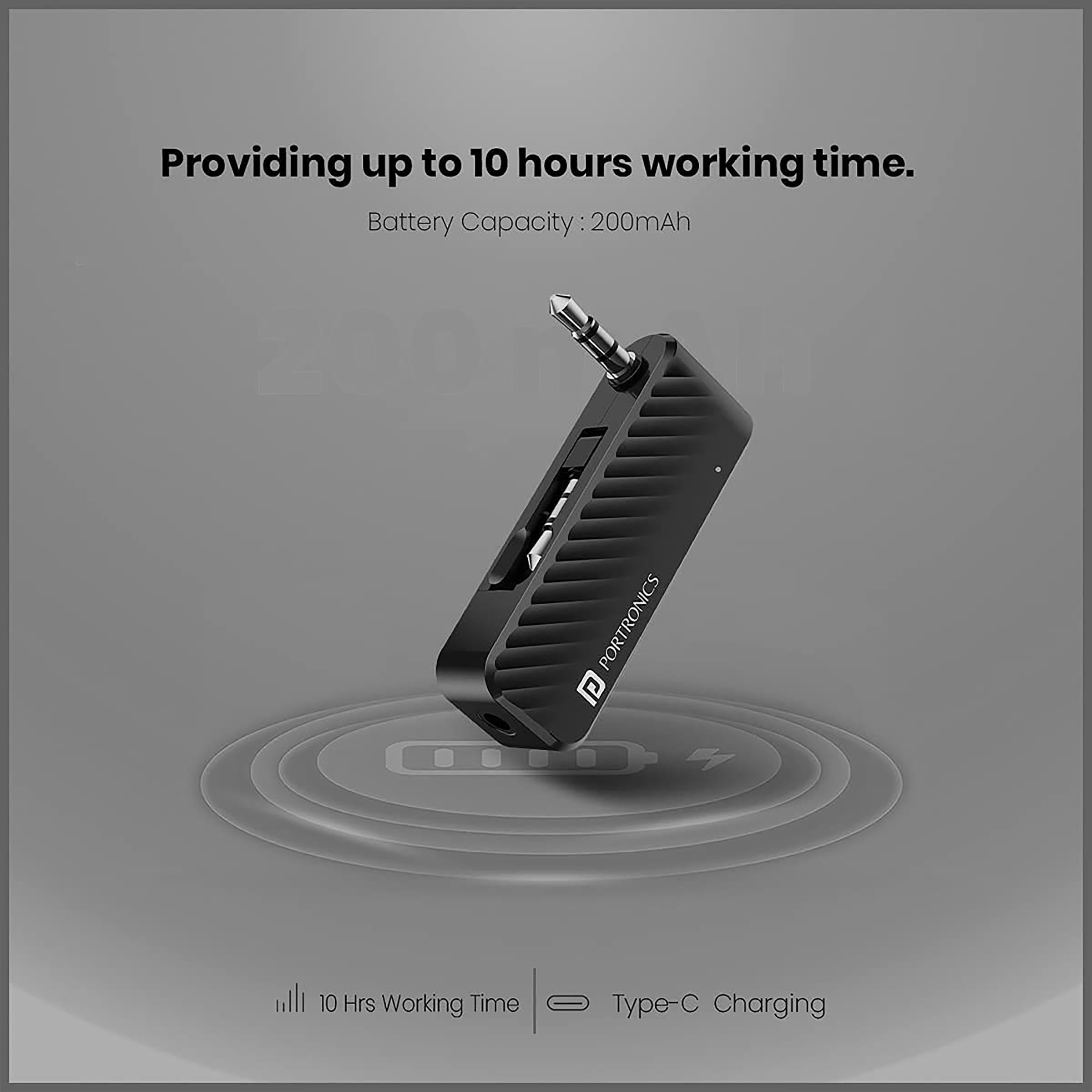 PORTRONICS Auto 16 Digital Audio Connector (Bluetooth 5.1, POR-1316, Black) PORTRONICS Auto 16 Digital Audio Connector (Bluetooth 5.1, POR-1316, Black)_6