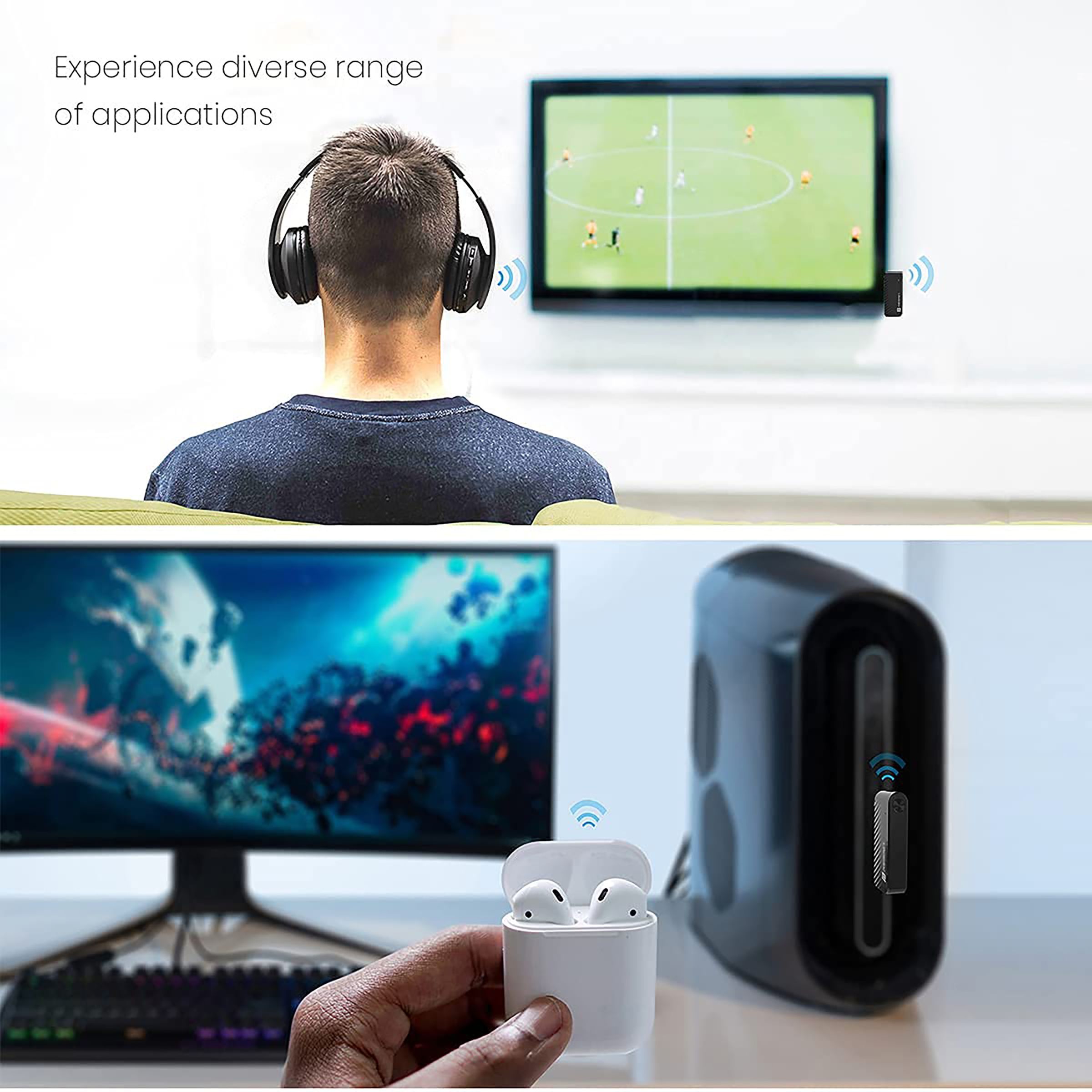 PORTRONICS Auto 16 Digital Audio Connector (Bluetooth 5.1, POR-1316, Black) PORTRONICS Auto 16 Digital Audio Connector (Bluetooth 5.1, POR-1316, Black)_3