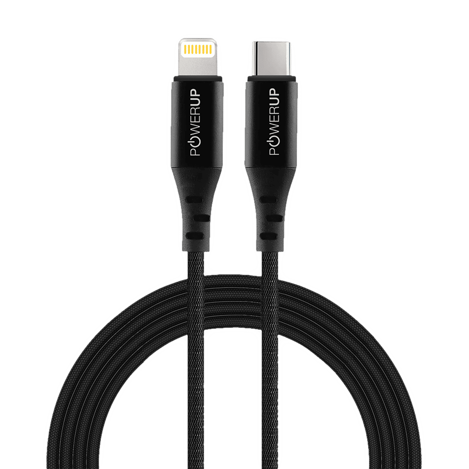 POWERUP Type C to Lightning 4.92 Feet (1.5M) Cable (Fast Charge and Data Sync, Black) POWERUP Type C to Lightning 4.92 Feet (1.5M) Cable (Fast Charge and Data Sync, Black)_3