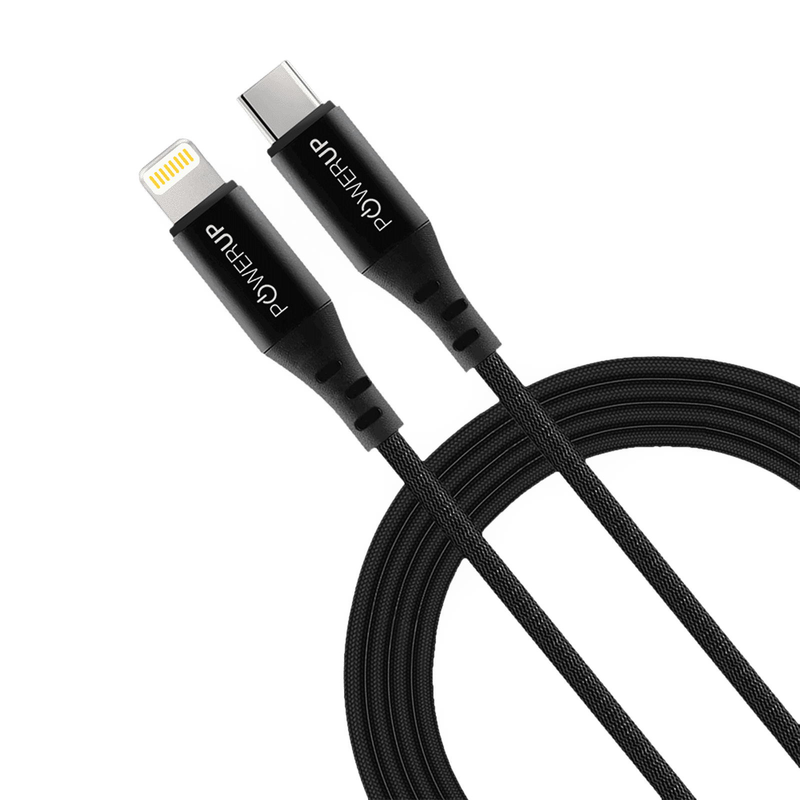 POWERUP Type C to Lightning 4.92 Feet (1.5M) Cable (Fast Charge and Data Sync, Black) POWERUP Type C to Lightning 4.92 Feet (1.5M) Cable (Fast Charge and Data Sync, Black)_4