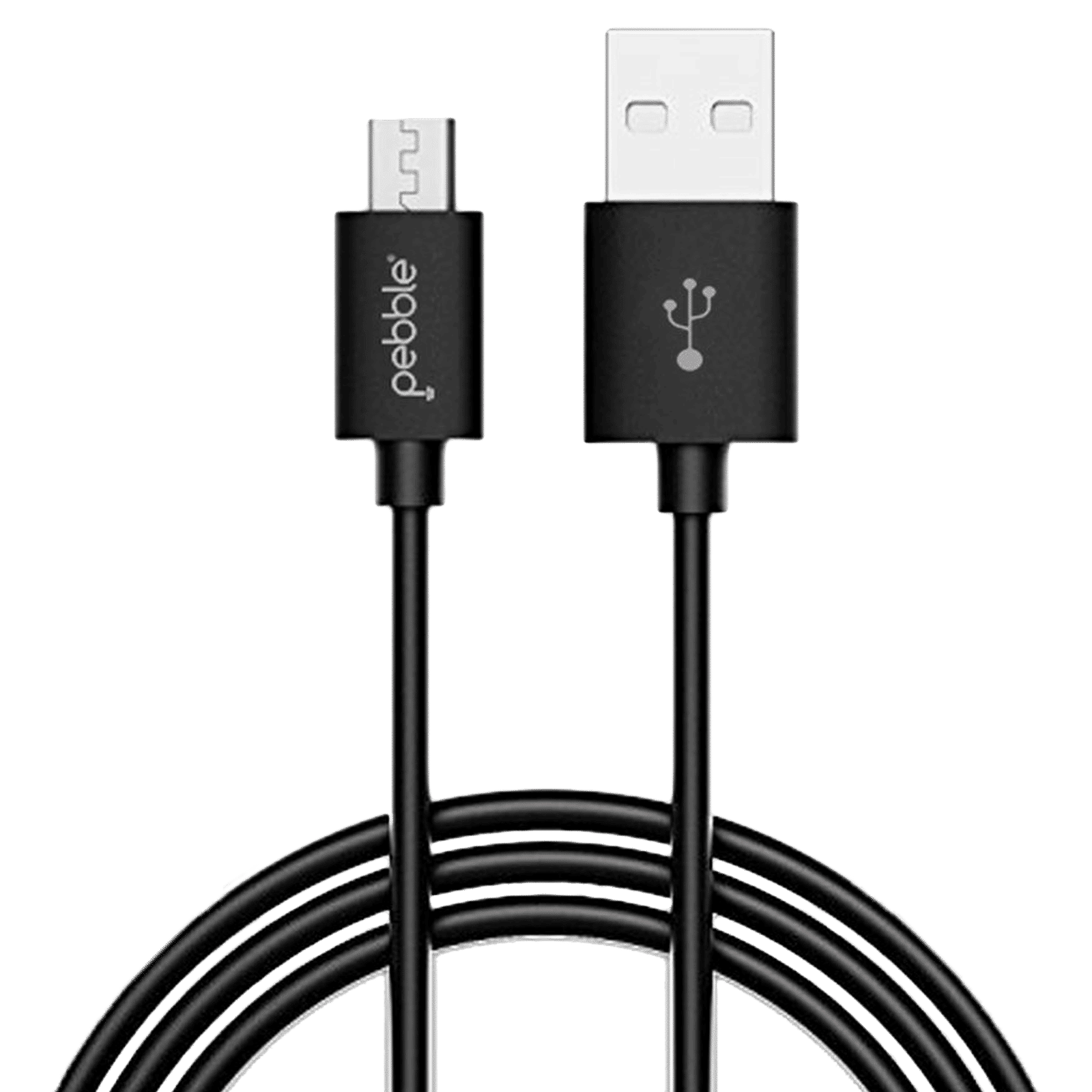 pebble PBCM10 Type A to Micro USB 3.2 Feet (1M) Cable (Data Transfer with High Efficiency, Black)_1
