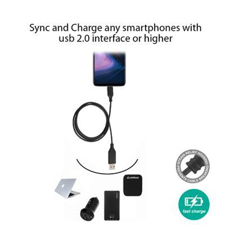 stuffcool Force 100 cm USB 2.0 (Type-A) to USB (Type-C) Sync and Charge Cable (FORCEC-BLK, Black) stuffcool Force 100 cm USB 2.0 (Type-A) to USB (Type-C) Sync and Charge Cable (FORCEC-BLK, Black)_7