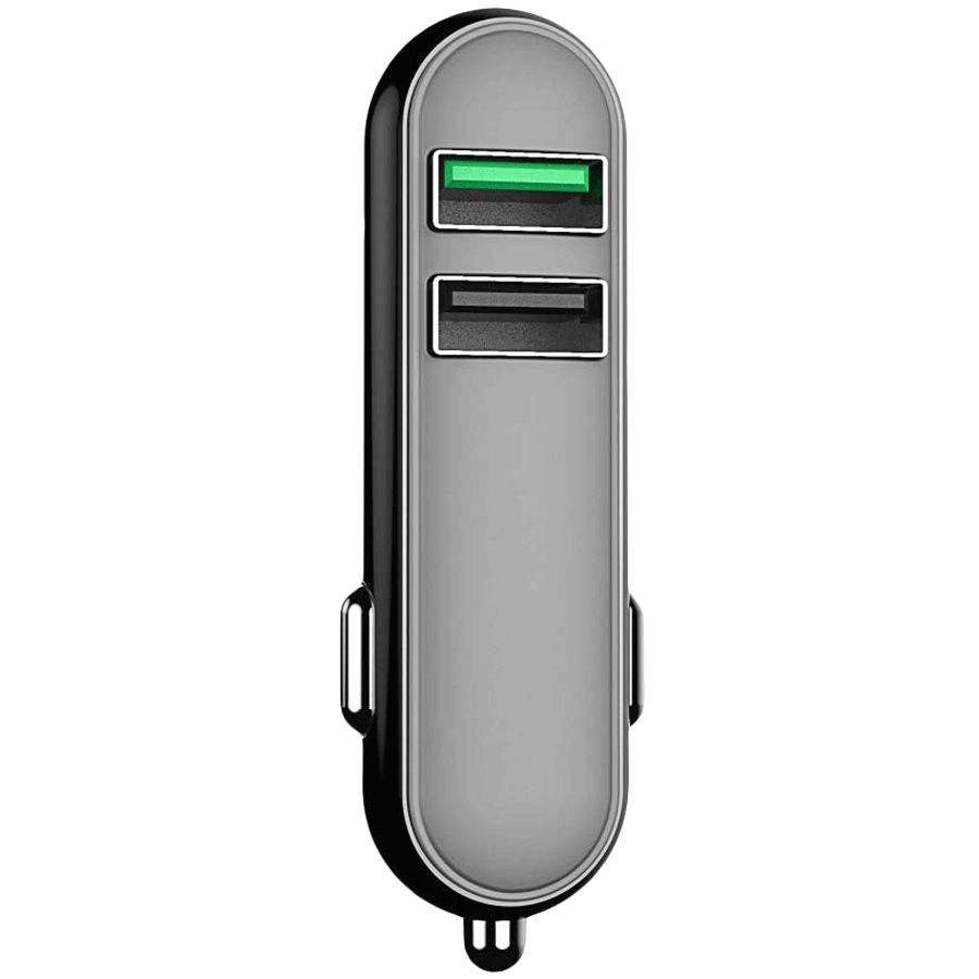 PORTRONICS Car Power Q 2.4 Amp Car Charging Adapter (POR 005, Black)_1