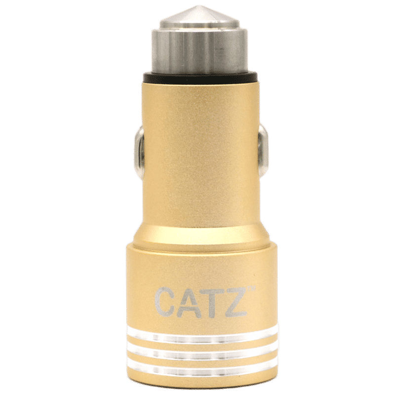 Brilyant 2 Ampere 2 USB Ports Car Charging Adapter (Compact Design, CZ-CC2-GD, Gold)_1