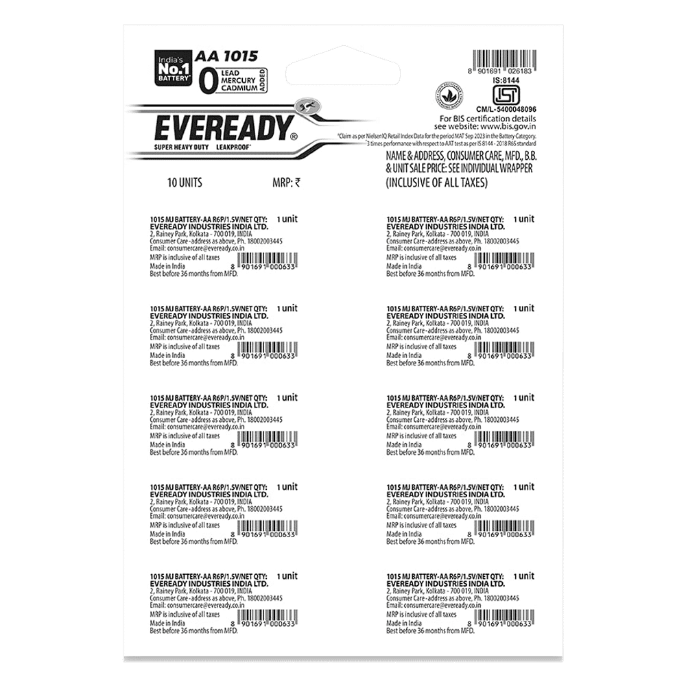 EVEREADY Alkaline AA Battery (Pack of 10)_4