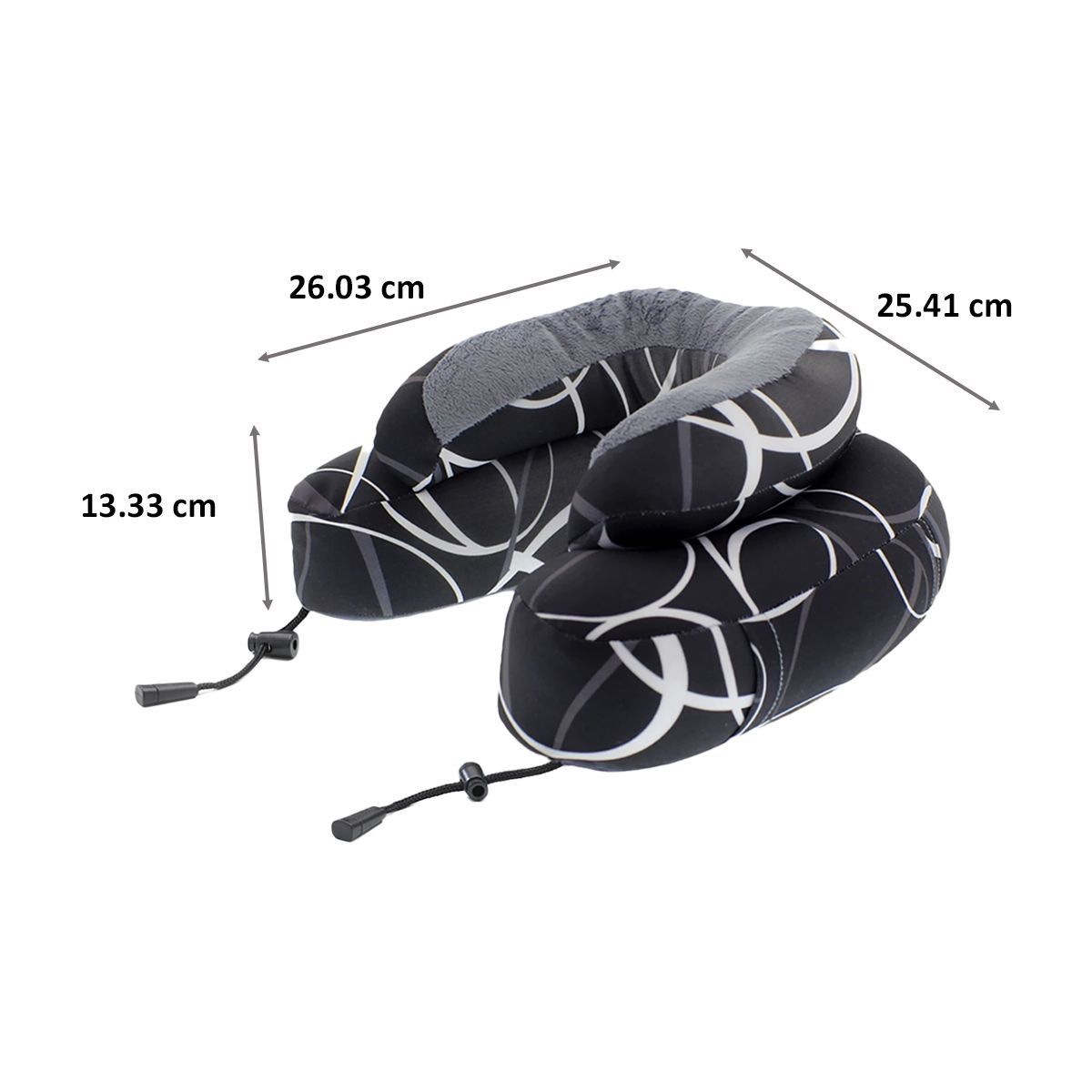 CABEAU Evo Microbead Travel Neck Pillow (TPEM2115, Black)_2