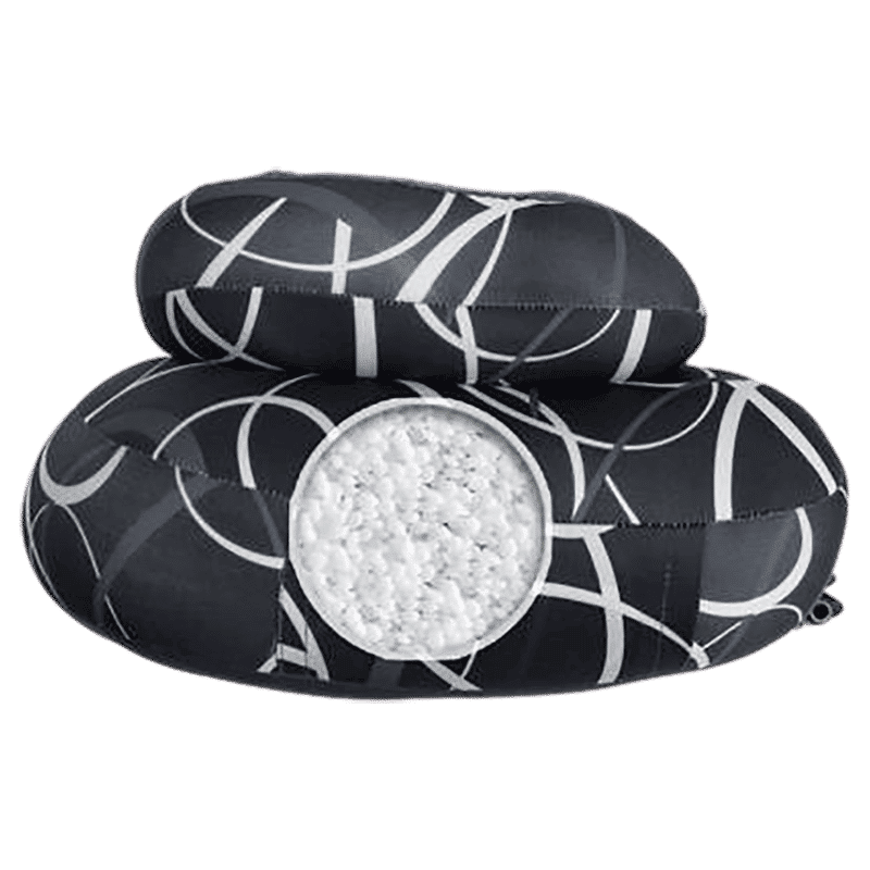 CABEAU Evo Microbead Travel Neck Pillow (TPEM2115, Black)_3