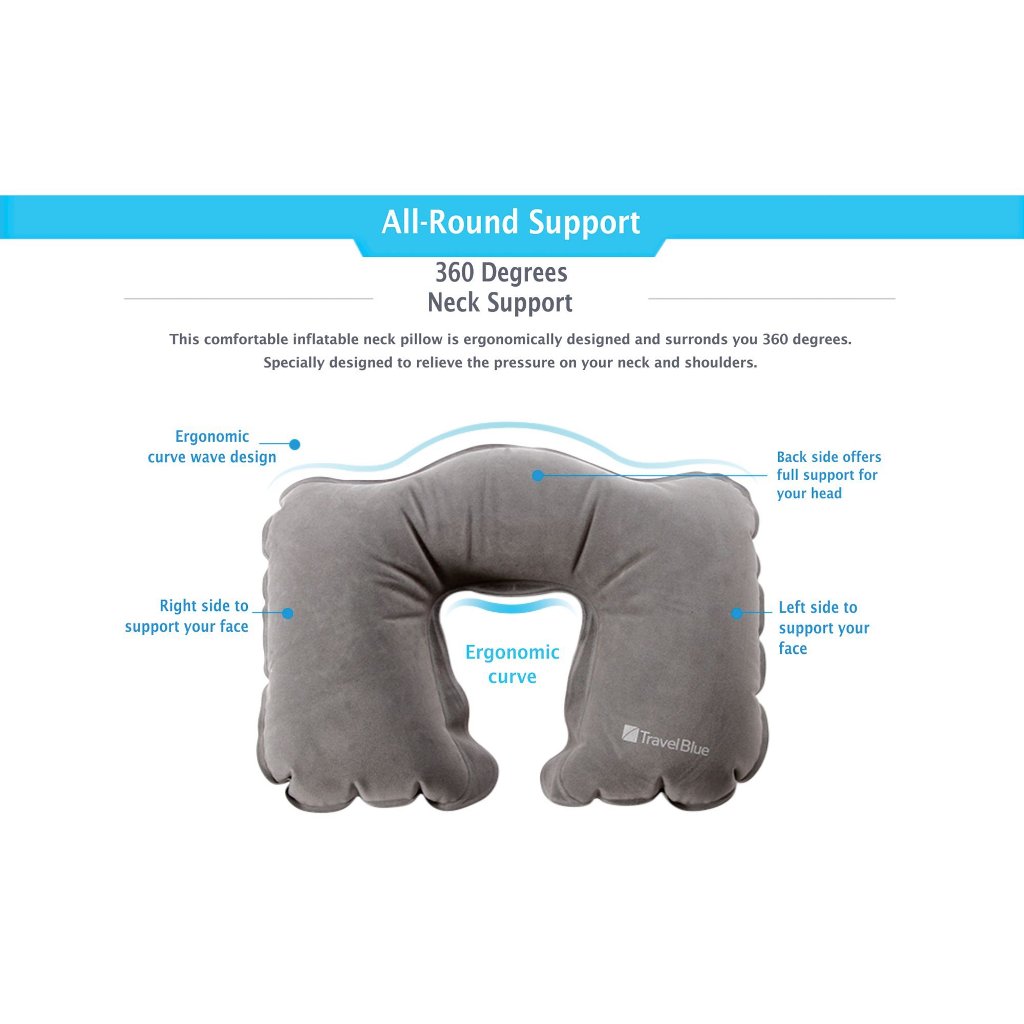 TRAVEL BLUE Inflatable Neck Pillow (TB-220, Grey) TRAVEL BLUE Inflatable Neck Pillow (TB-220, Grey)_6