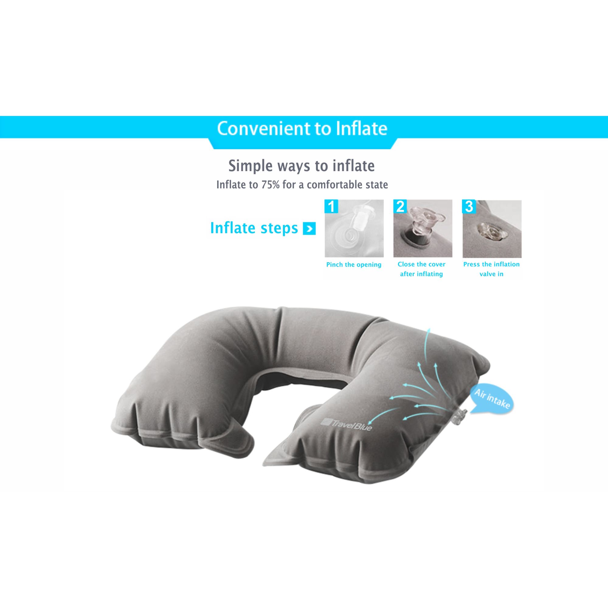 TRAVEL BLUE Inflatable Neck Pillow (TB-220, Grey) TRAVEL BLUE Inflatable Neck Pillow (TB-220, Grey)_7