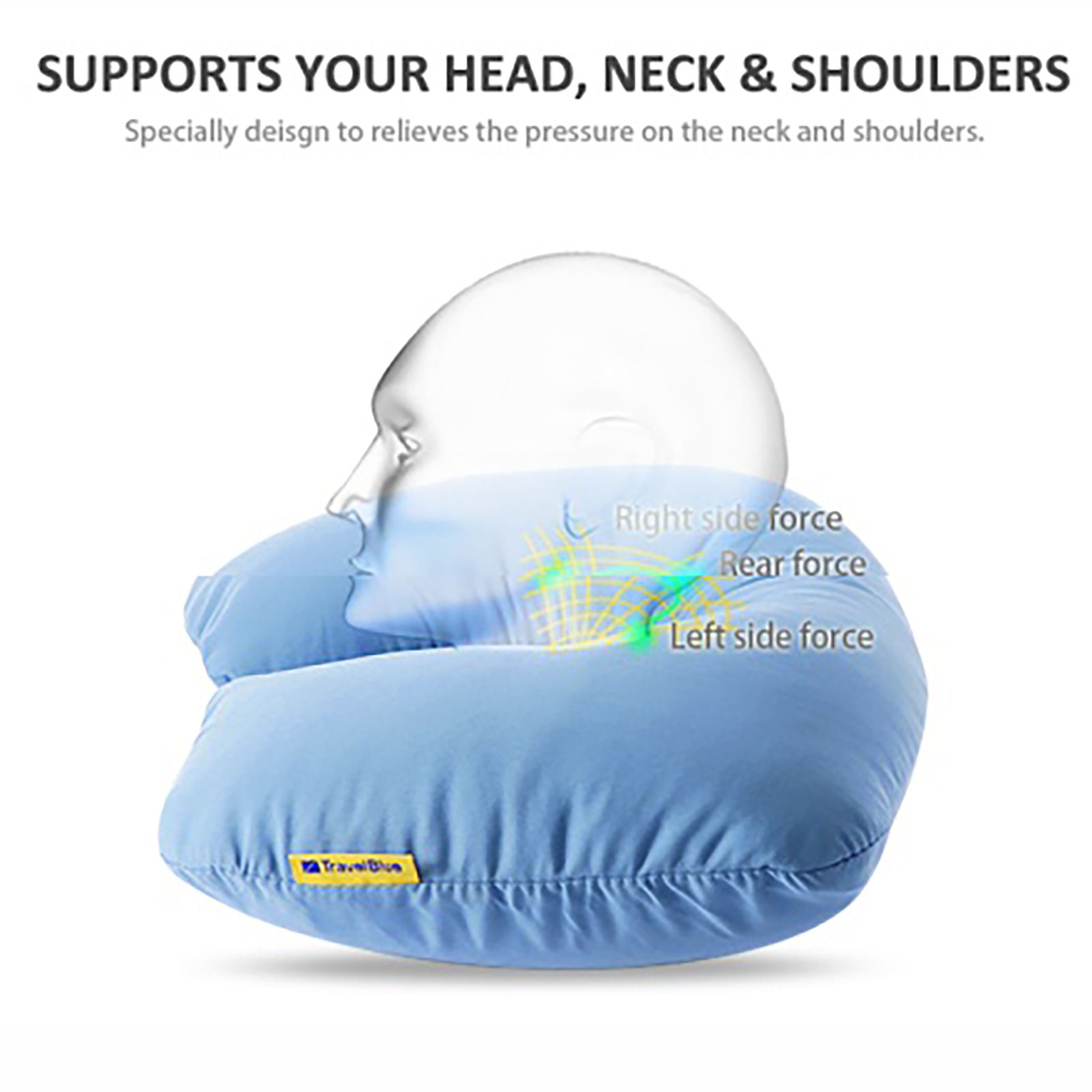 TRAVEL BLUE Ultimate Neck Pillow (TB-222, Blue)_8