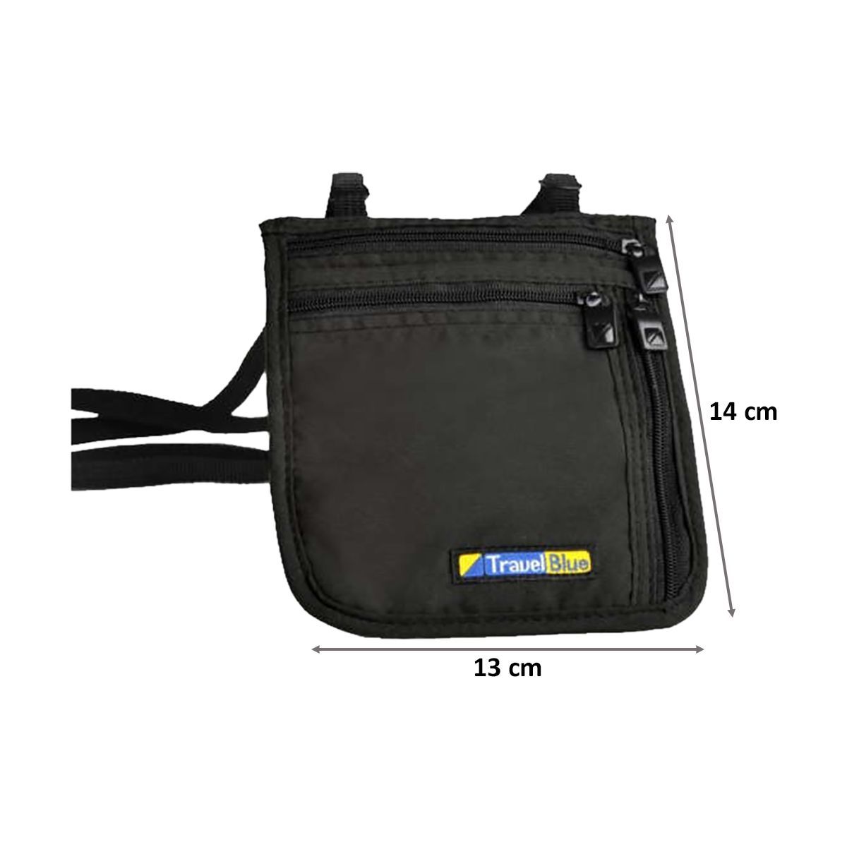TRAVEL BLUE Ultra Slim Travel Neck Wallet (124, Black)_2