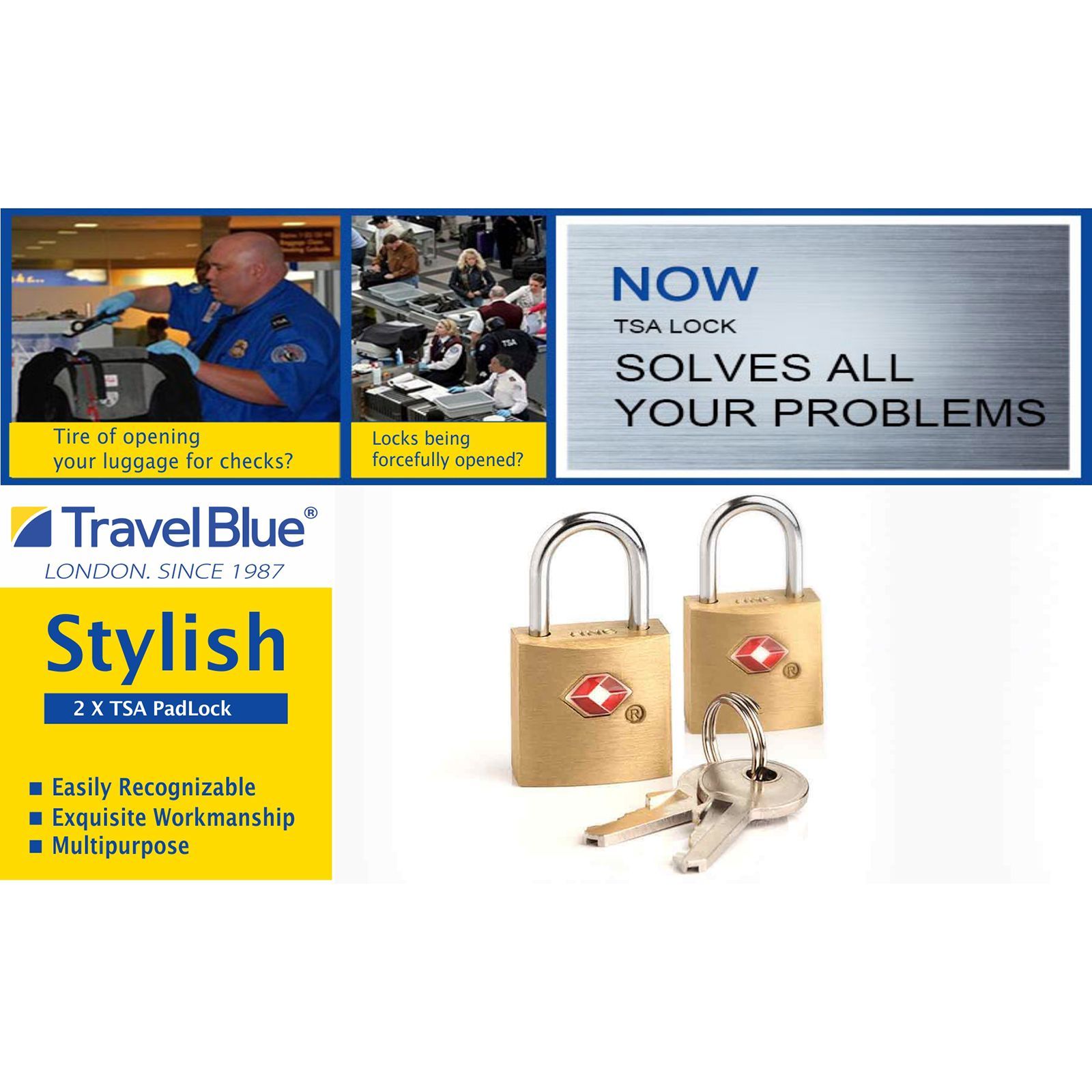 TRAVEL BLUE Combination TSA Lock (38, Red)_6