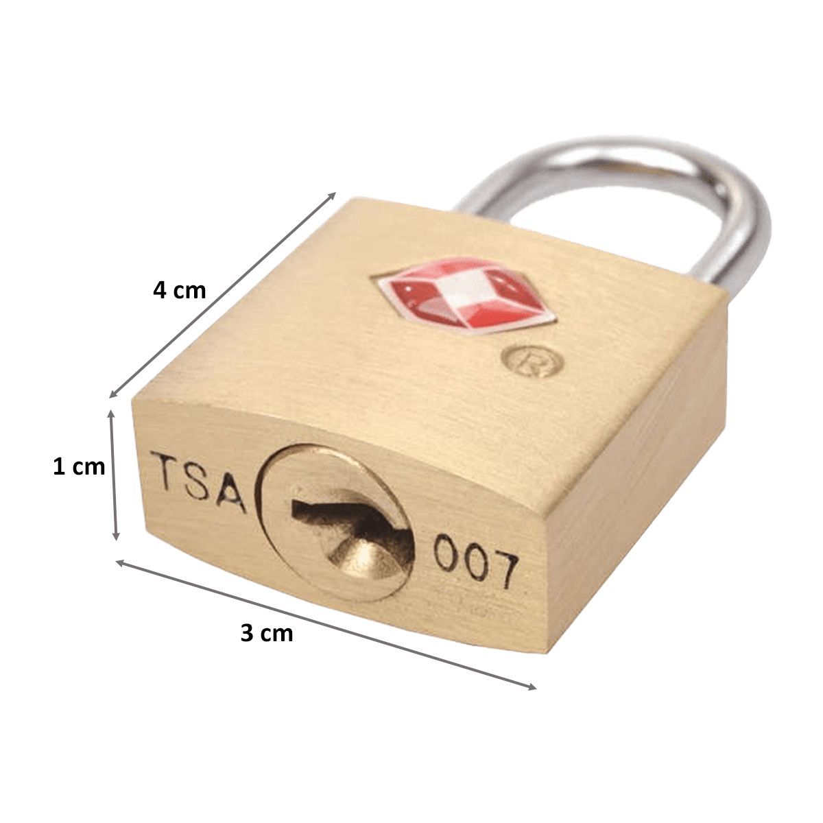 TRAVEL BLUE Combination TSA Lock (38, Red)_2