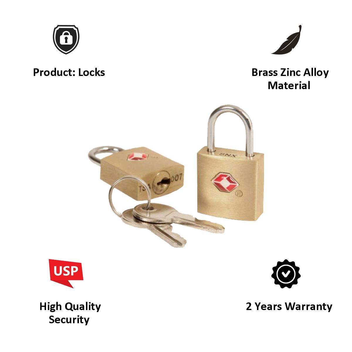 TRAVEL BLUE Combination TSA Lock (38, Red)_5