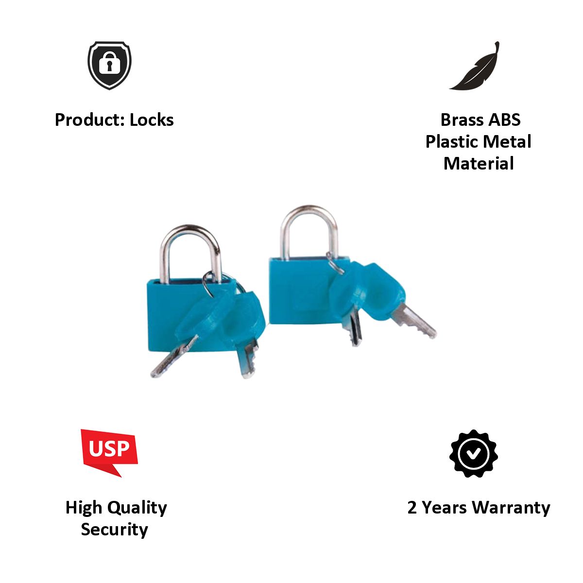 TRAVEL BLUE Identi Key Travel Padlock (TB-024T, Blue)_4