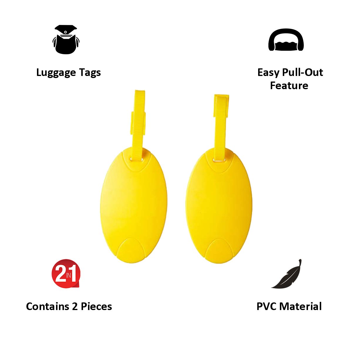 TRAVEL BLUE Luggage Name Tags (TB-015Y, Yellow)_3