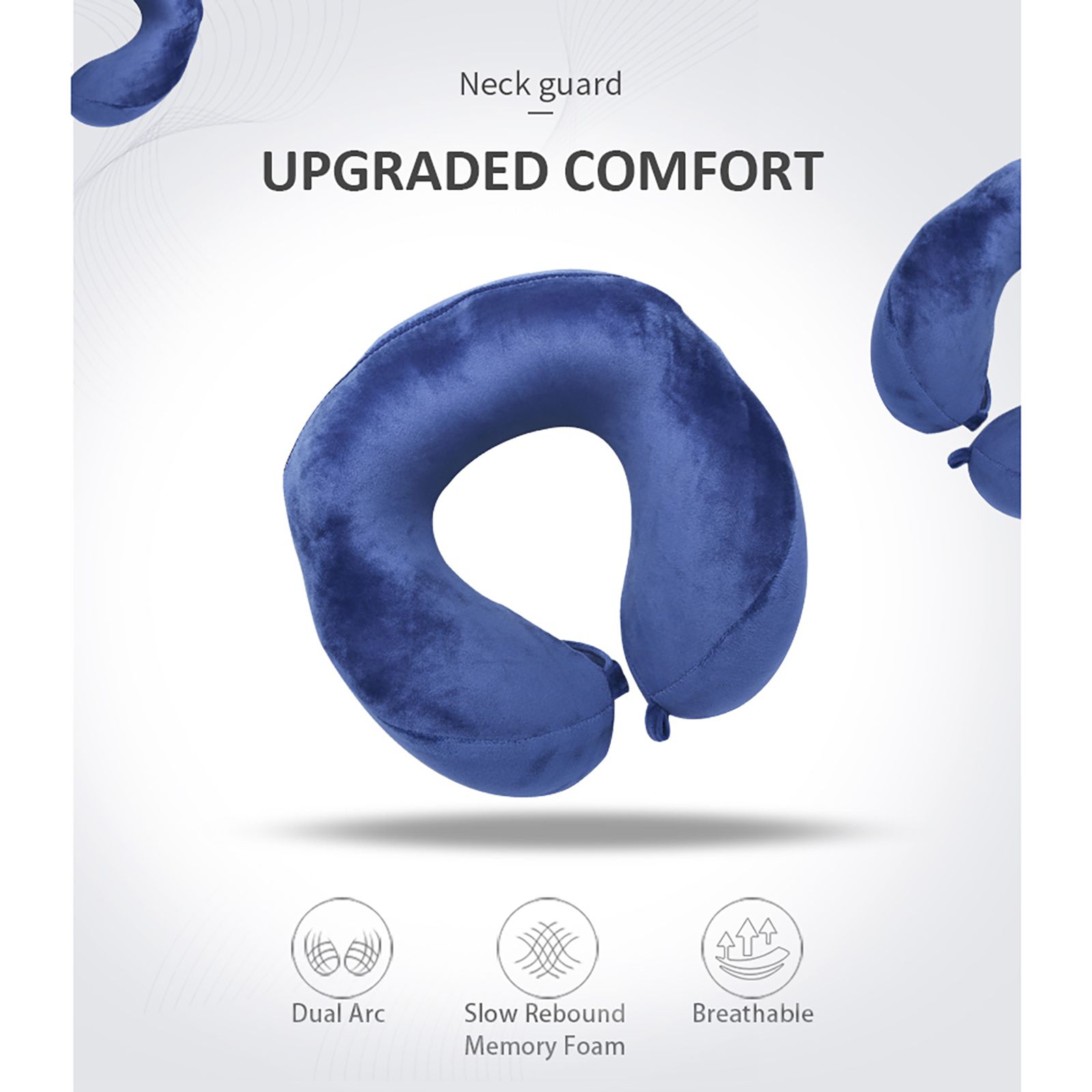 TRAVEL BLUE Ergonomic Hooded Pillow (TB-216, Blue) TRAVEL BLUE Ergonomic Hooded Pillow (TB-216, Blue)_9