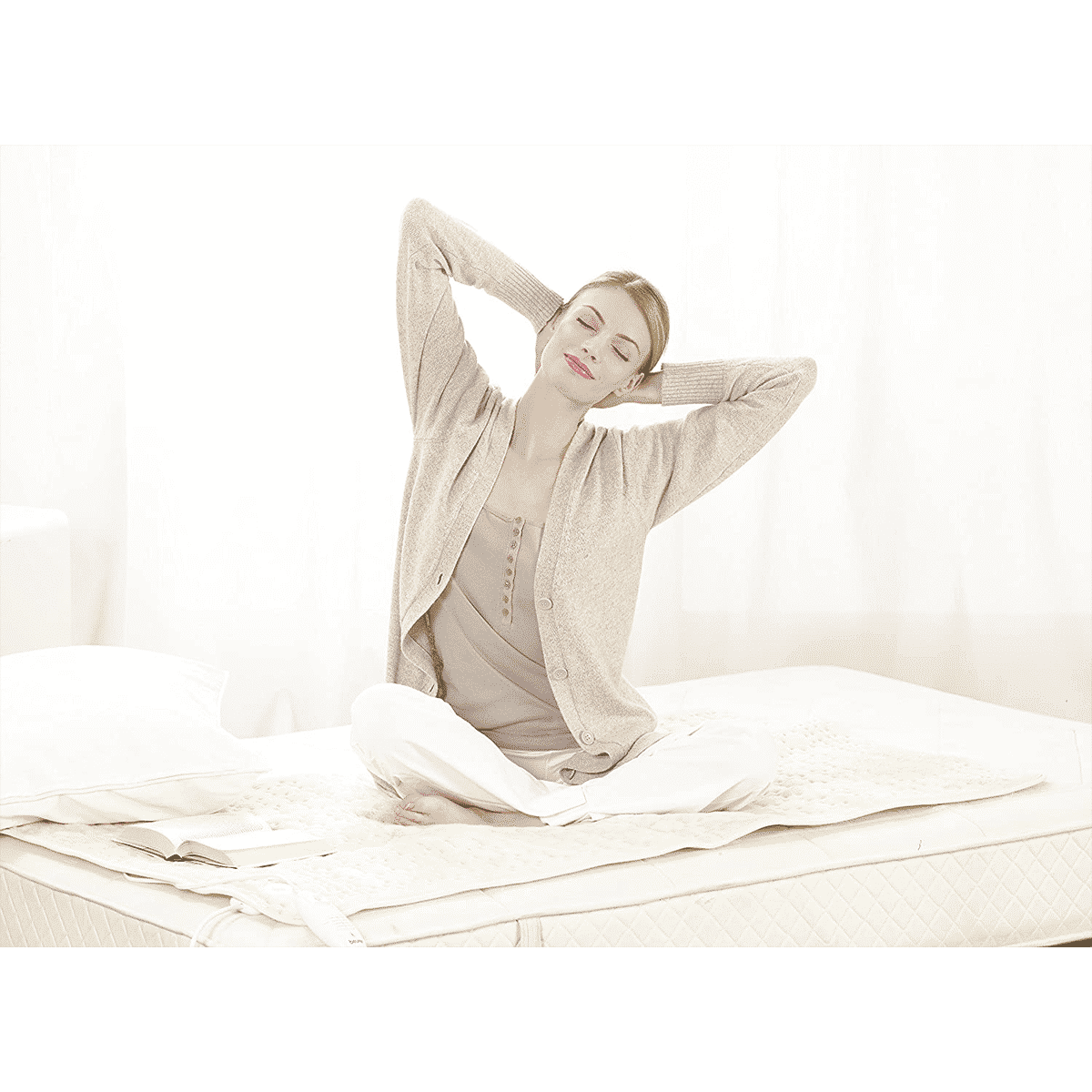 beurer UB 56 Teddy Double Fabric Heated Underblanket (Beurer Safety System, 31902, White)_10