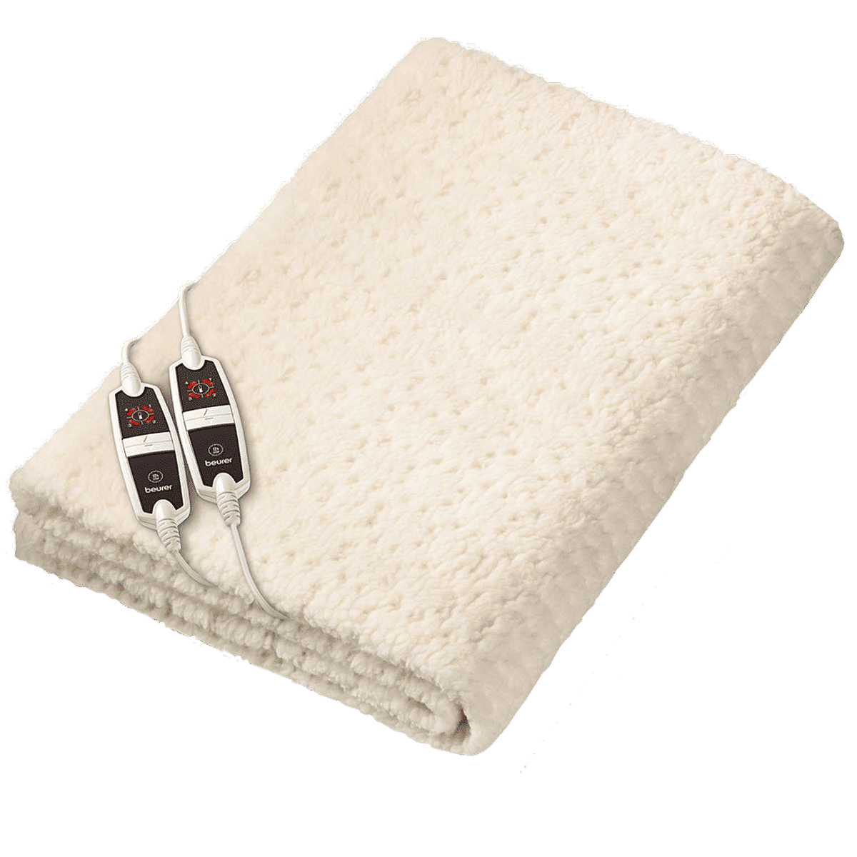 beurer UB 56 Teddy Double Fabric Heated Underblanket (Beurer Safety System, 31902, White)_1