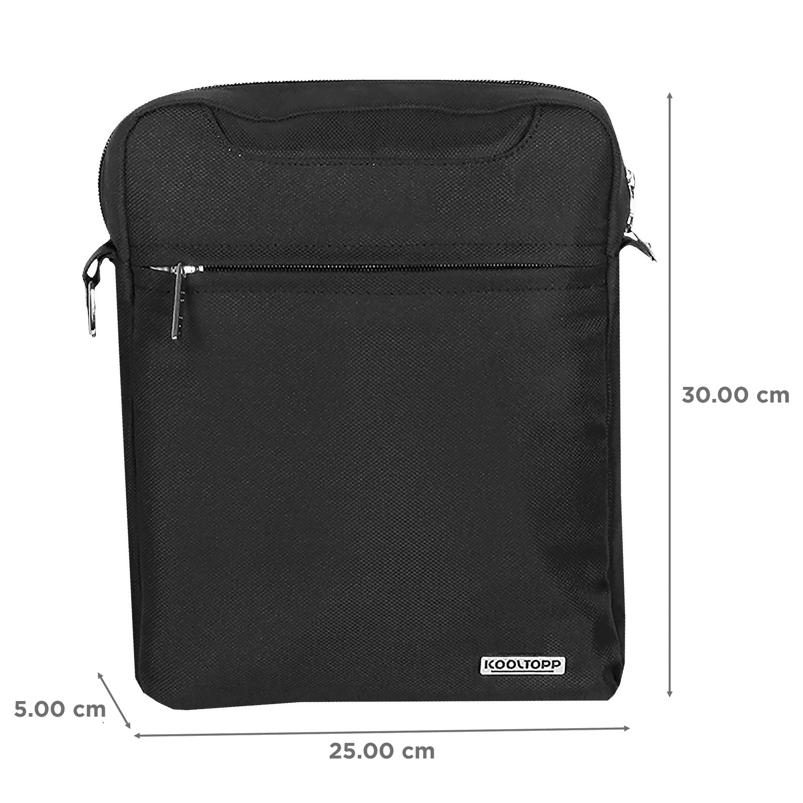 KOOLTOPP Suave 4 Litres Polyester Sling Bag (Water Resistant, KT516-01, Black)_3