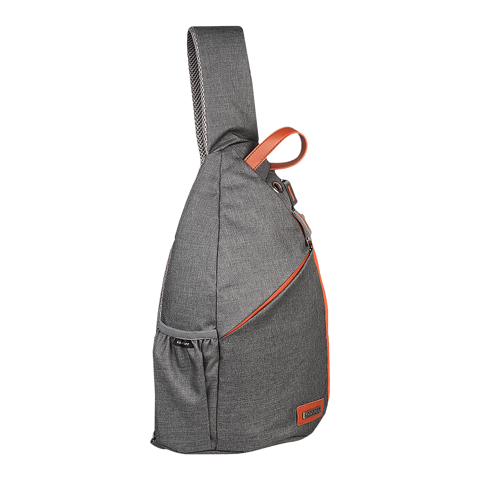 KOOLTOPP Classy Cross Body 13 Litres Polyester Sling Bag (Water Resistant, KT440-11, Grey/Rust)_7