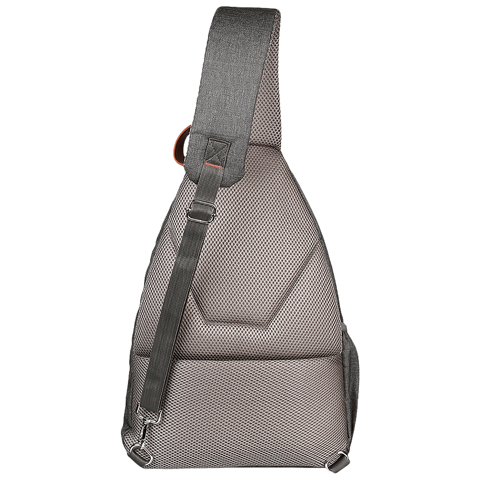 KOOLTOPP Classy Cross Body 13 Litres Polyester Sling Bag (Water Resistant, KT440-11, Grey/Rust)_4