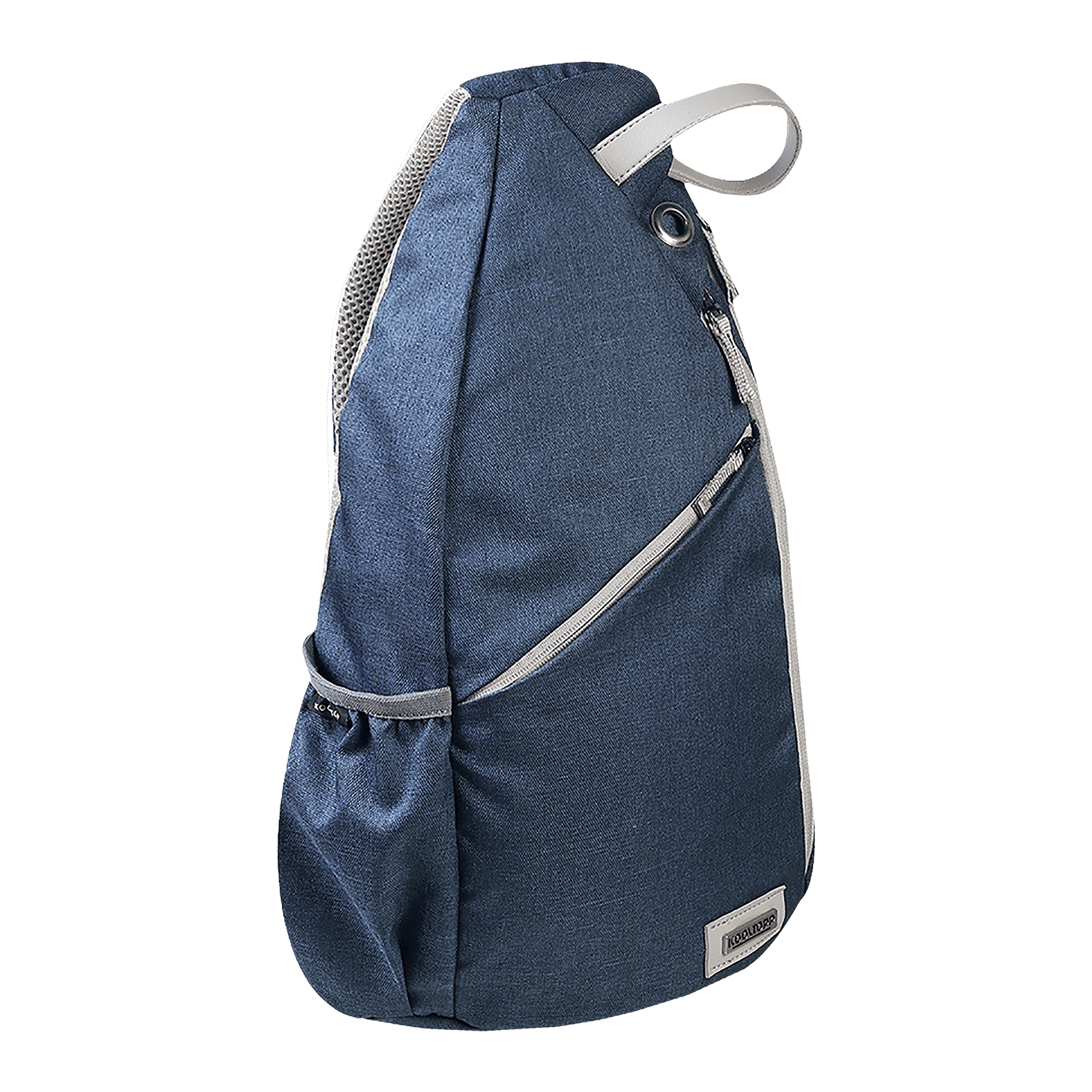 KOOLTOPP Classy Cross Body 13 Litres Polyester Sling Bag (Water Resistant, KT440-04, Blue/Silver)_6
