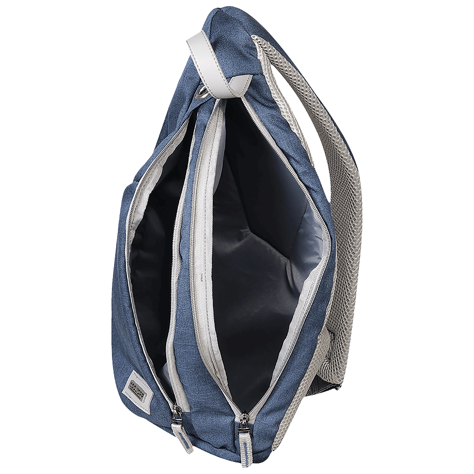 KOOLTOPP Classy Cross Body 13 Litres Polyester Sling Bag (Water Resistant, KT440-04, Blue/Silver)_7