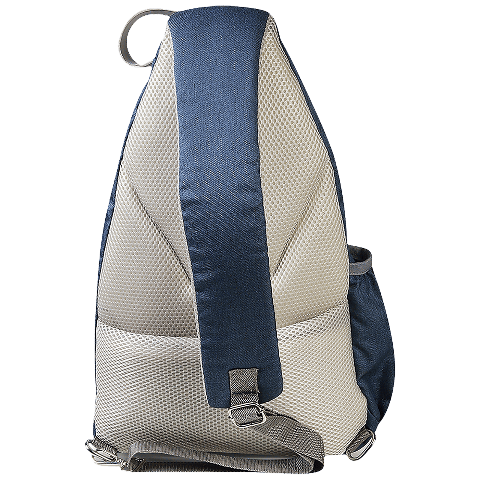 KOOLTOPP Classy Cross Body 13 Litres Polyester Sling Bag (Water Resistant, KT440-04, Blue/Silver)_4