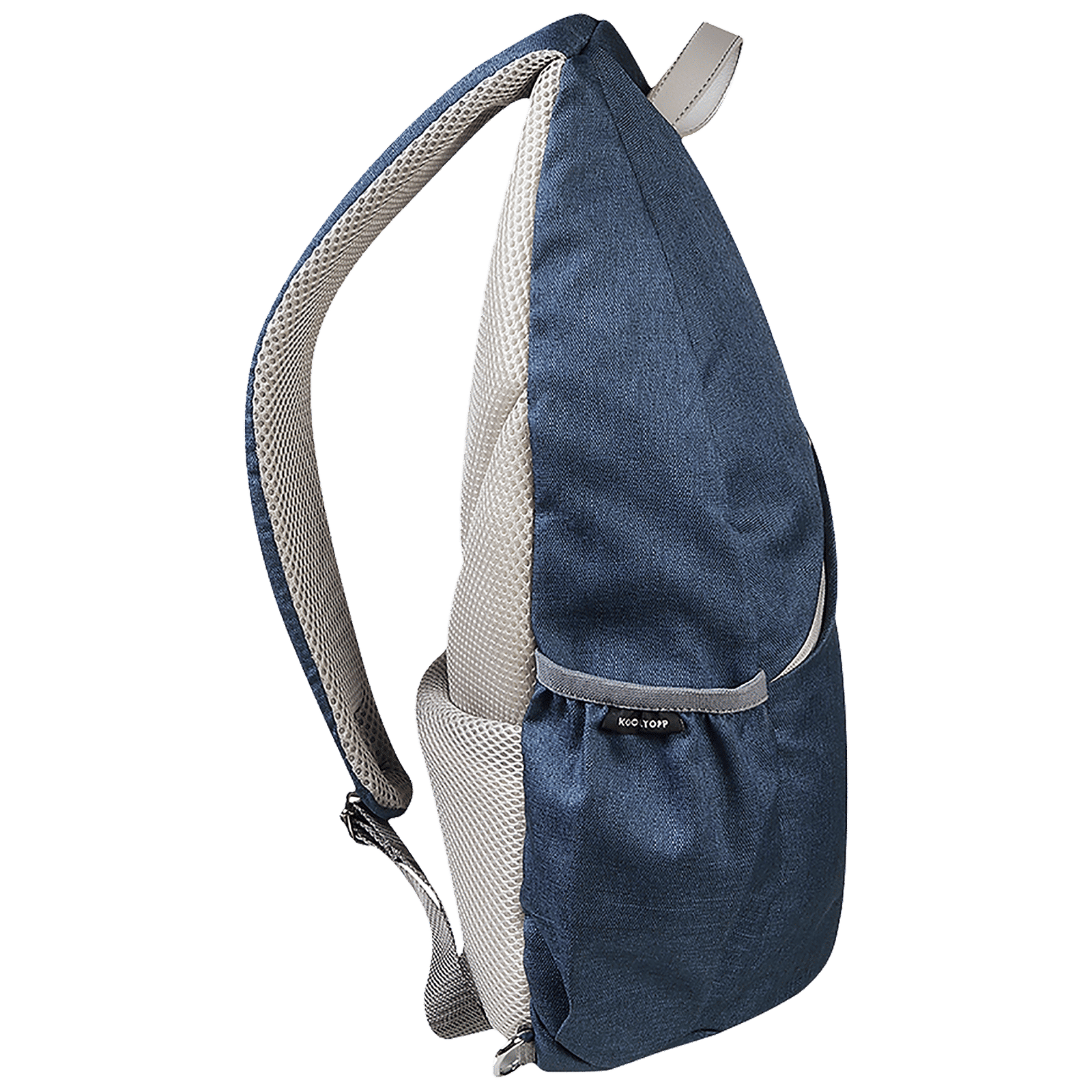 KOOLTOPP Classy Cross Body 13 Litres Polyester Sling Bag (Water Resistant, KT440-04, Blue/Silver)_5