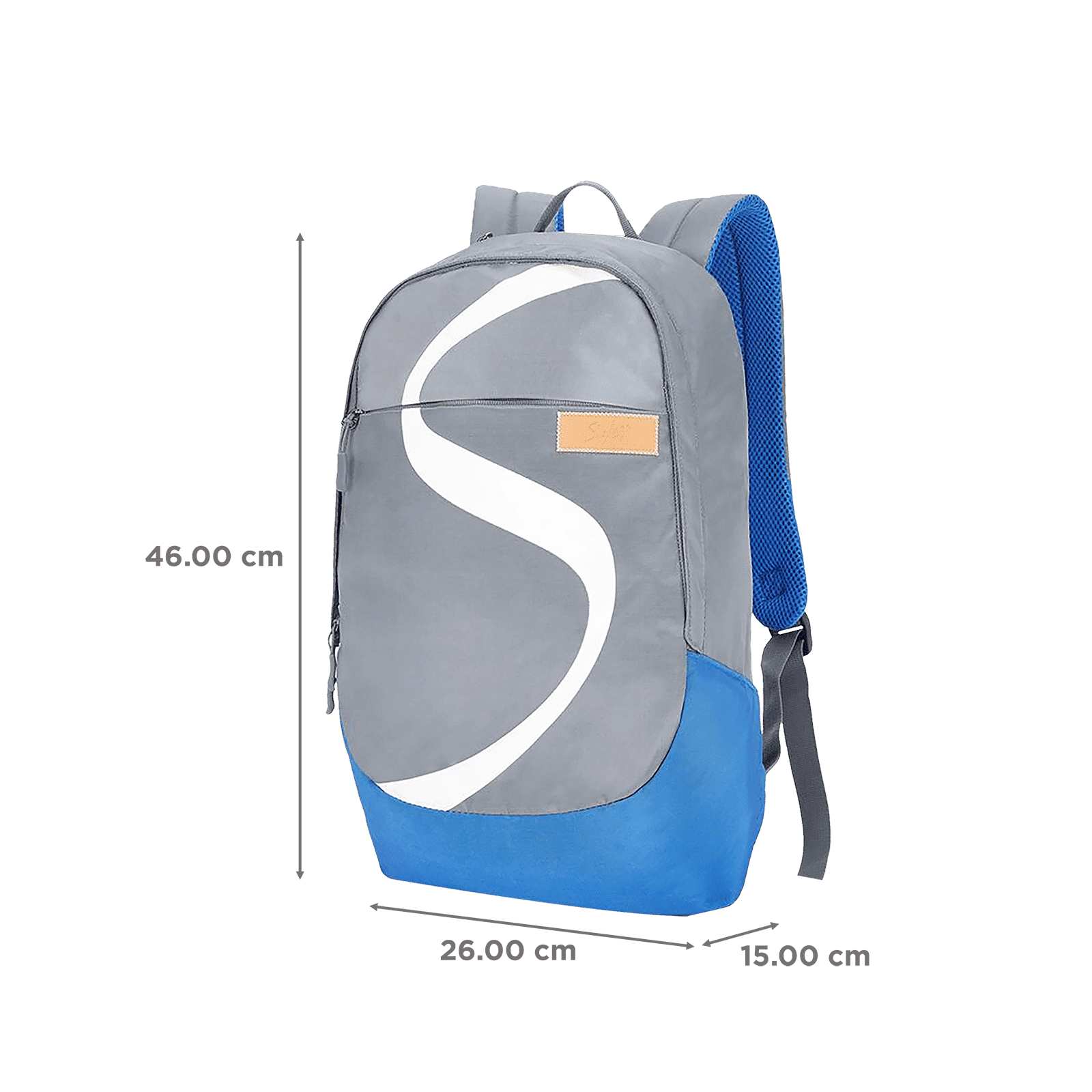 Sky Bags Boho 03 26 Litres Gucci Fabric Backpack (Quick Access Pocket, BPBOH3GRY, Grey)_3