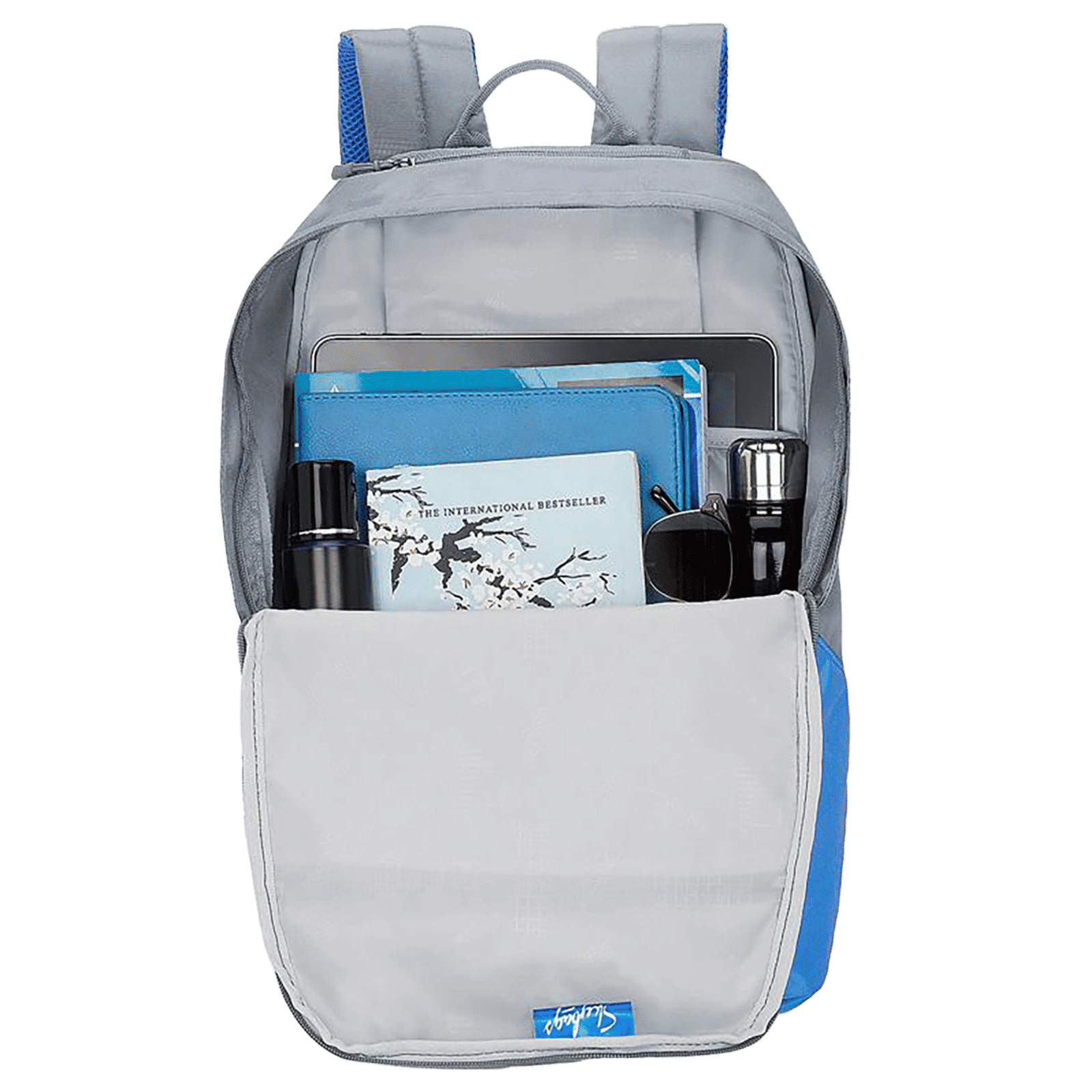 Sky Bags Boho 03 26 Litres Gucci Fabric Backpack (Quick Access Pocket, BPBOH3GRY, Grey)_5