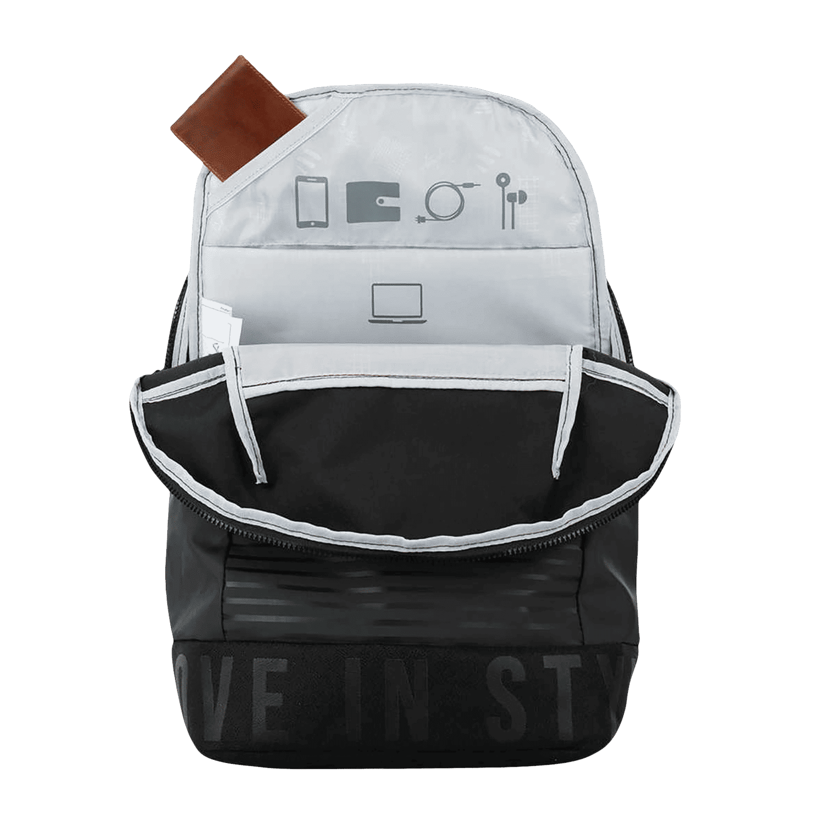 Sky Bags Boho 01 23 Litres Thermoplastic Elastomers Backpack (Rain Cover, BPBOH1RBLK, Black)_8