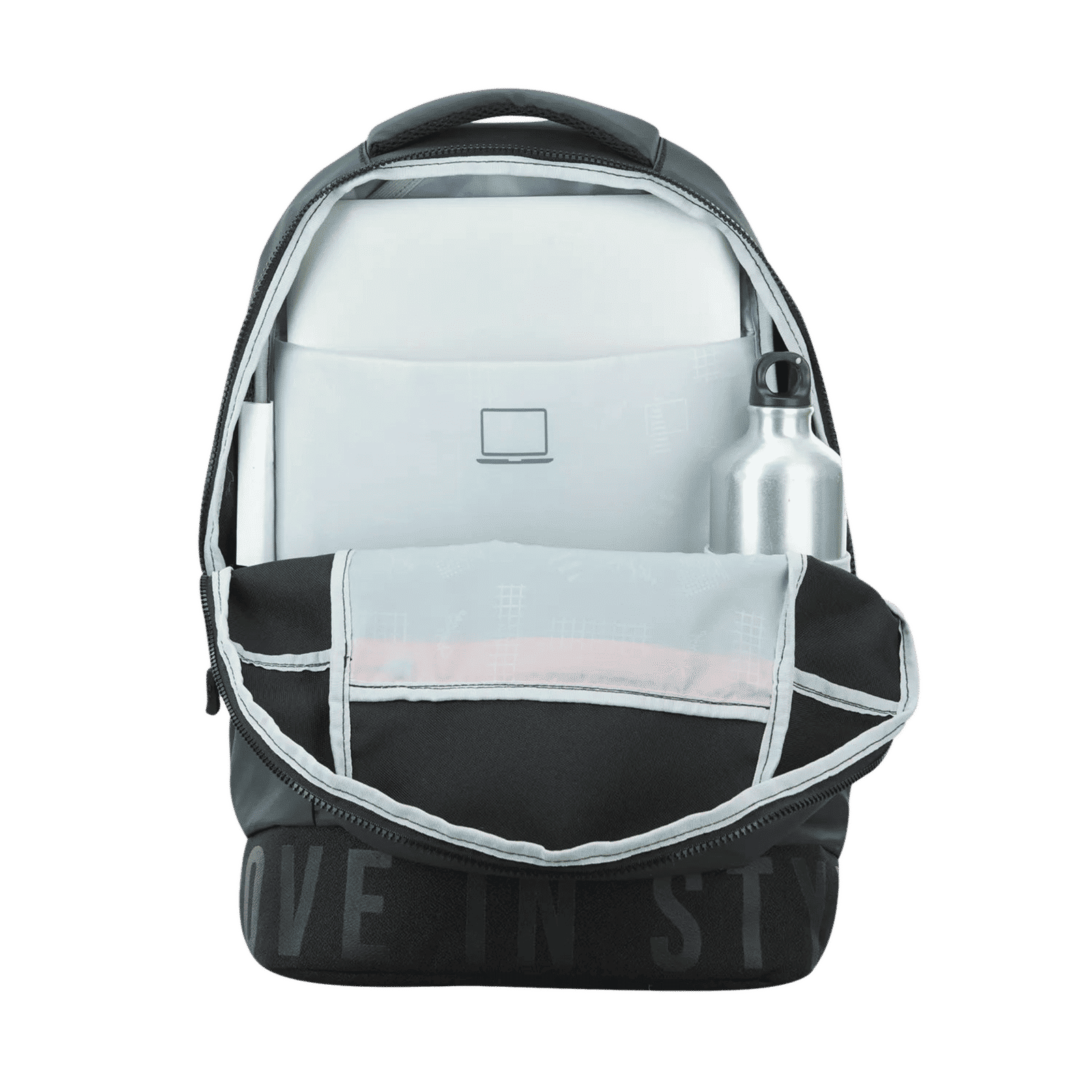 Sky Bags Boho 01 23 Litres Thermoplastic Elastomers Backpack (Rain Cover, BPBOH1RBLK, Black)_9