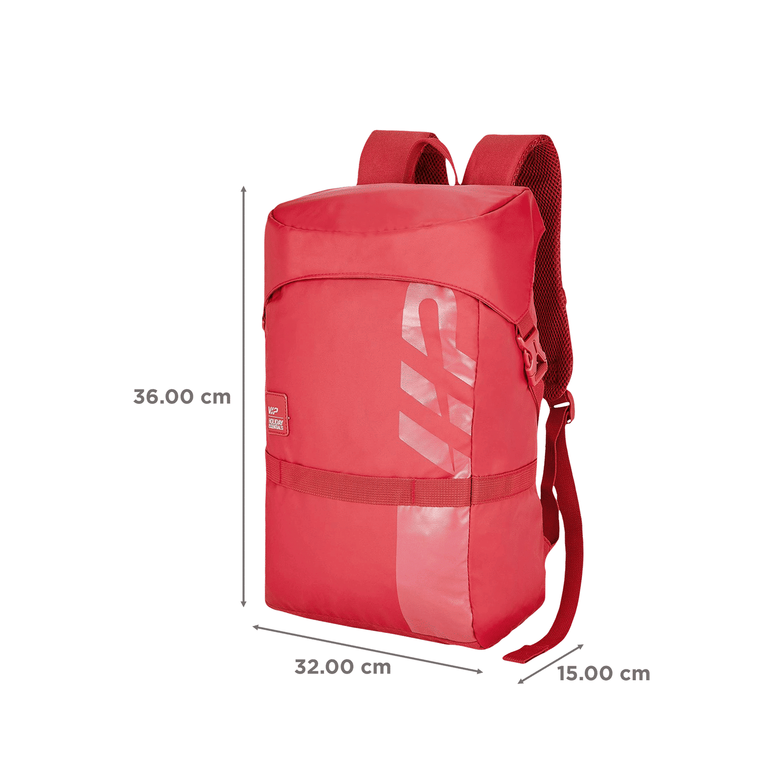 VIP Zulu 02 9 Litres Polyester Backpack (Rain Cover, BPZUL2TRD, Terra Red)_3