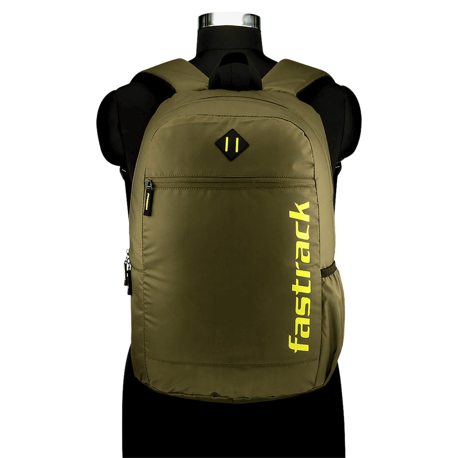 fastrack A0810NOL01 Polyester Laptop Backpack for 16 Inch Laptop (25 L, Padded Shoulder Strap, Olive)_7