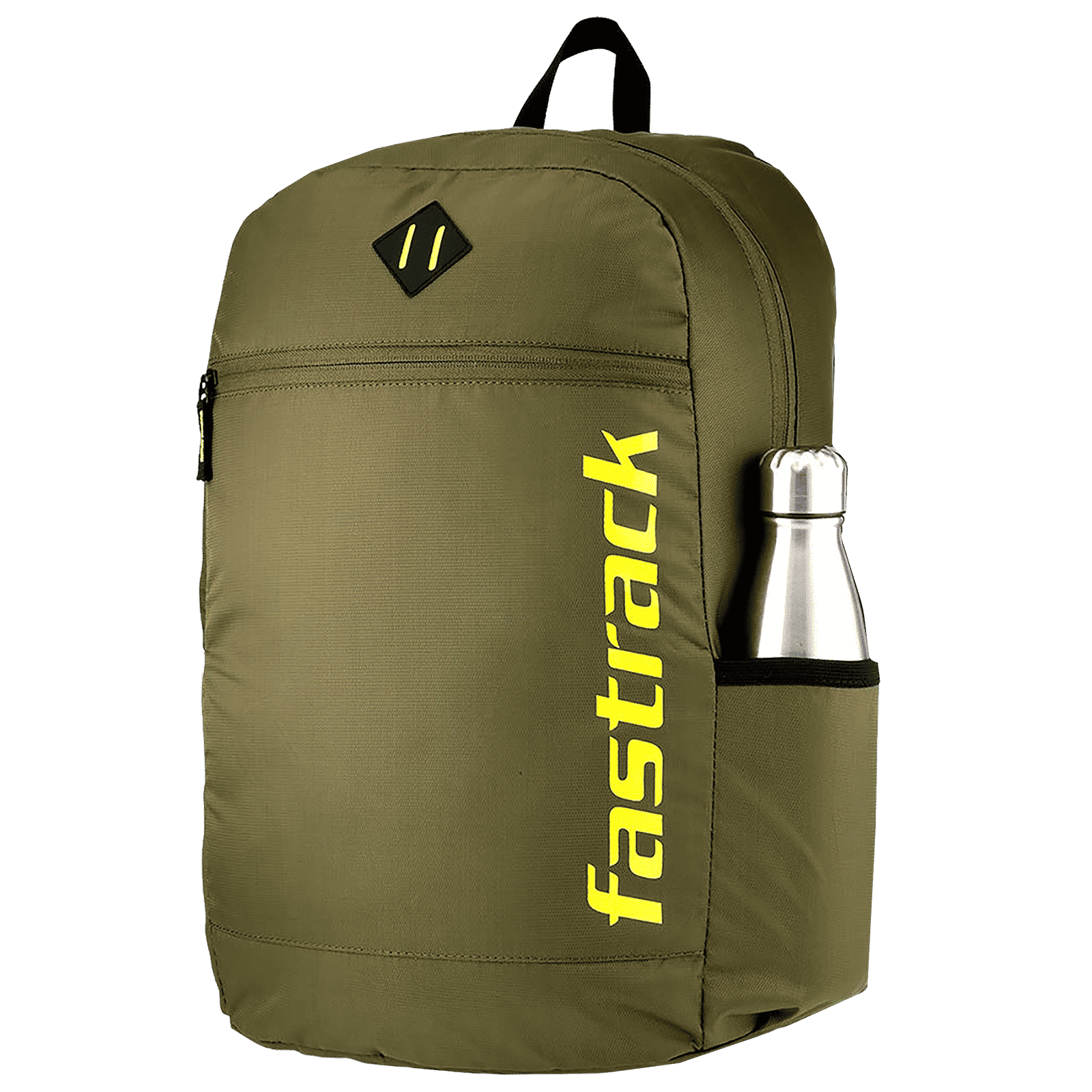 fastrack A0810NOL01 Polyester Laptop Backpack for 16 Inch Laptop (25 L, Padded Shoulder Strap, Olive)_5